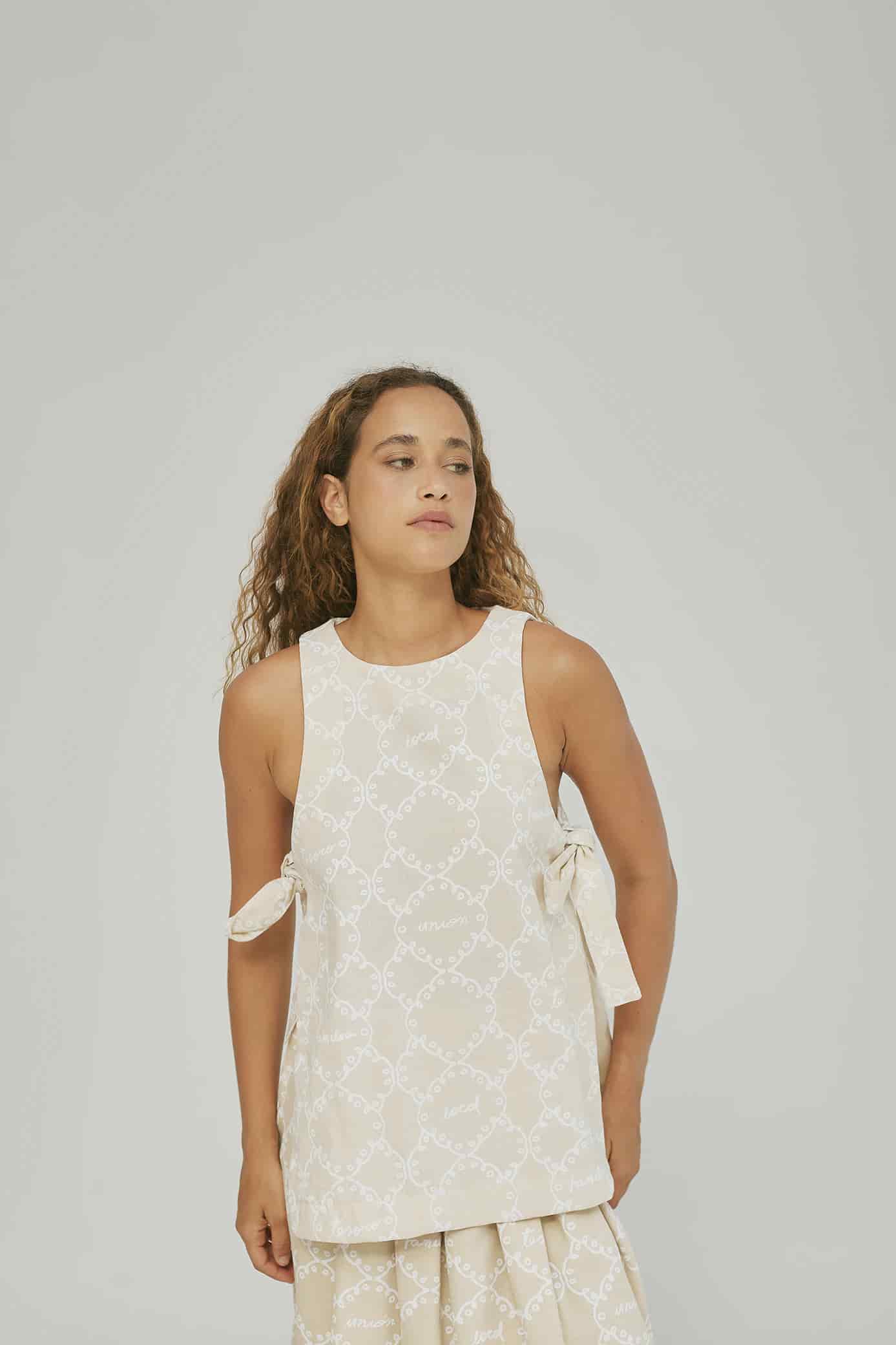 Top Hermandad Mantel Crudo - miniatura 2