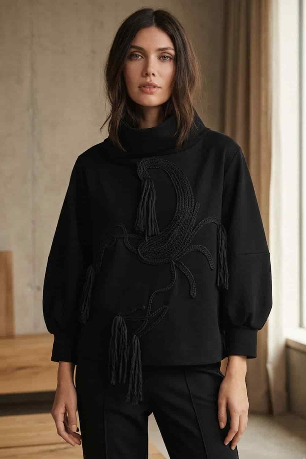 Saco new scarlett negro - miniatura 1