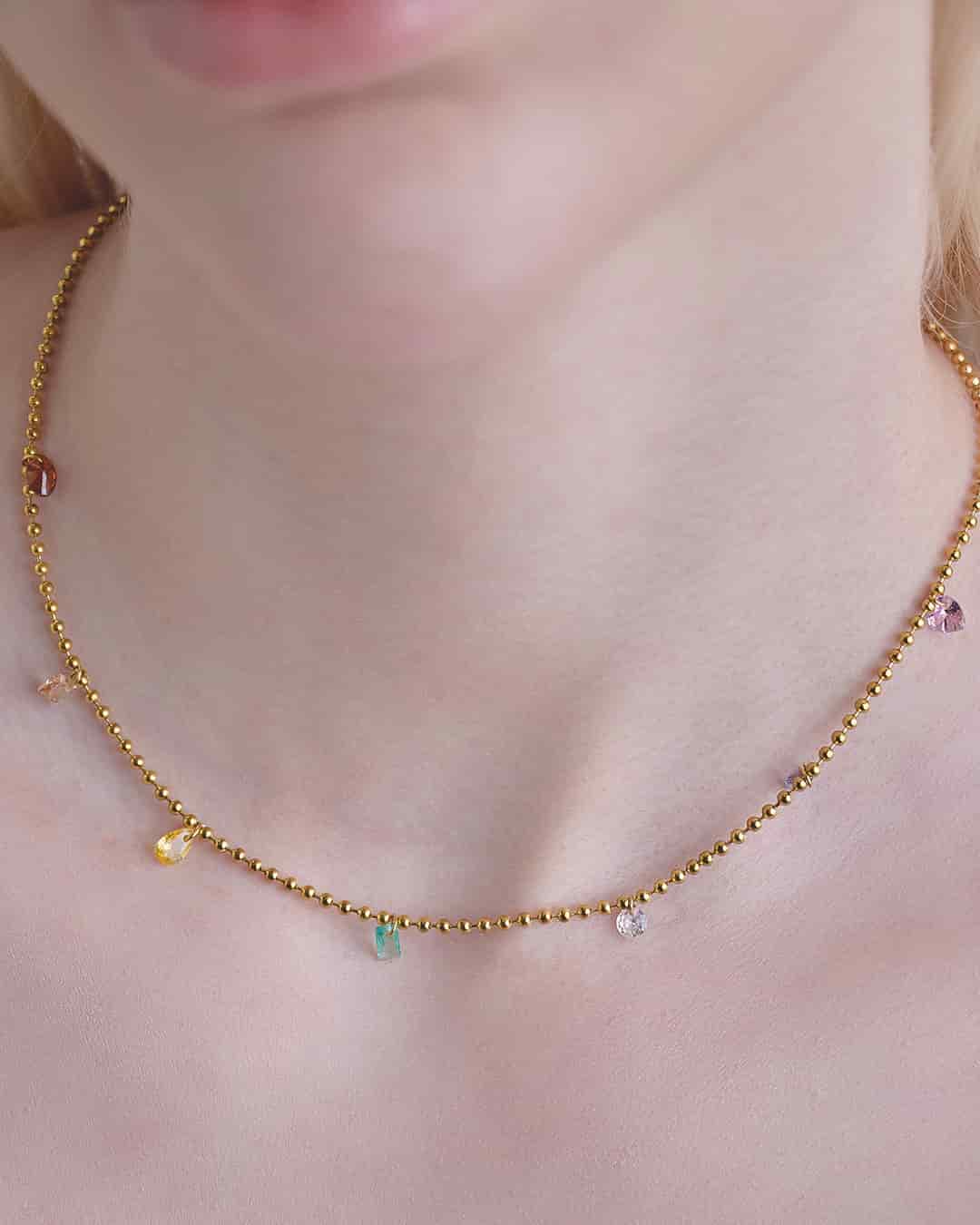 Collar Cristales Multicolor - miniatura 5