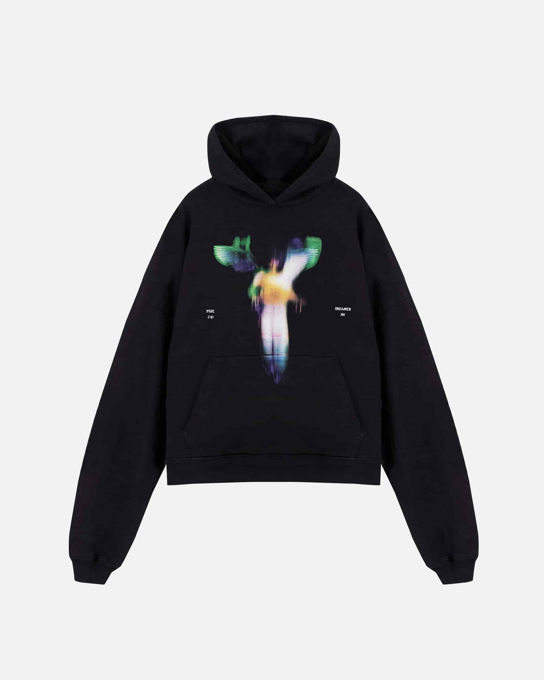 Capsule Angel Boxy Fit Hoodie Black - miniatura 1