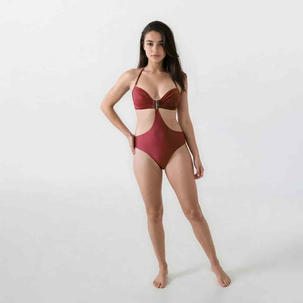 Vestido de Baño  Trikini Terracota - miniatura 1