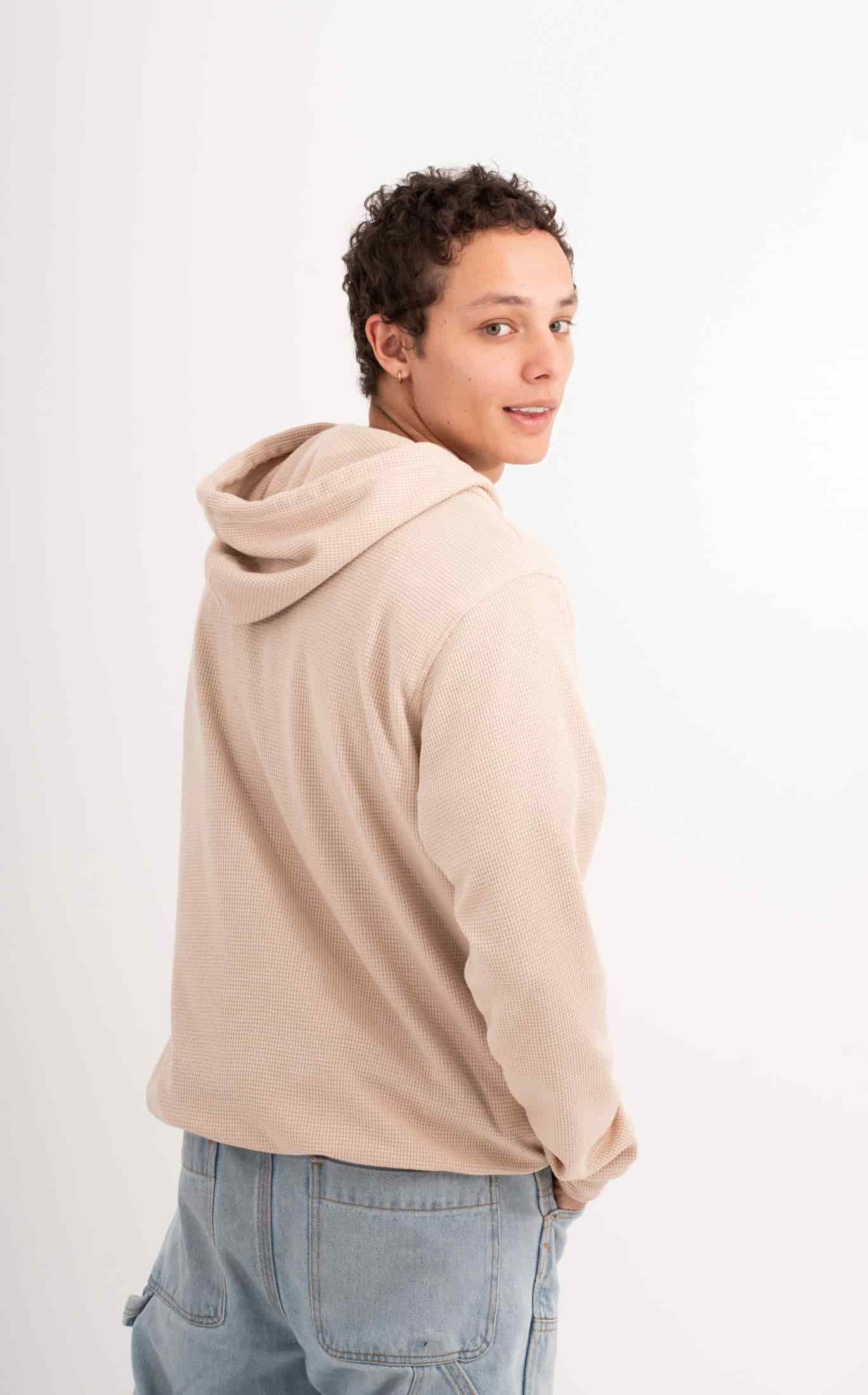 HOODIE BEIGE UNISEX- BÁSICO - miniatura 5