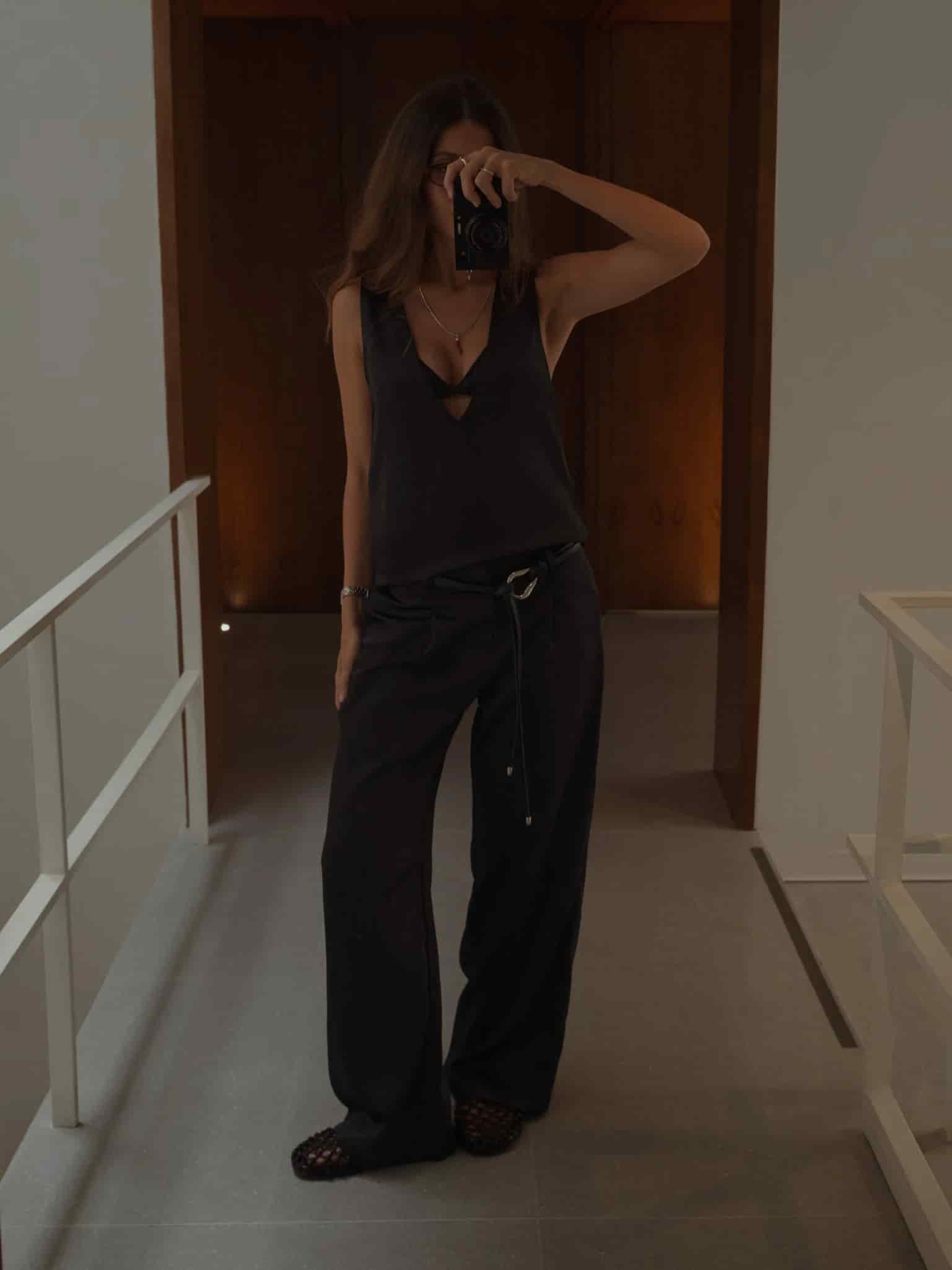 NOT SO MODEST TROUSER - BLACK - miniatura 2