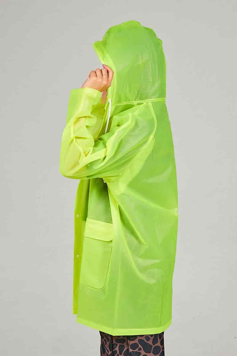Capa Lluvia Verde Acido - miniatura 7