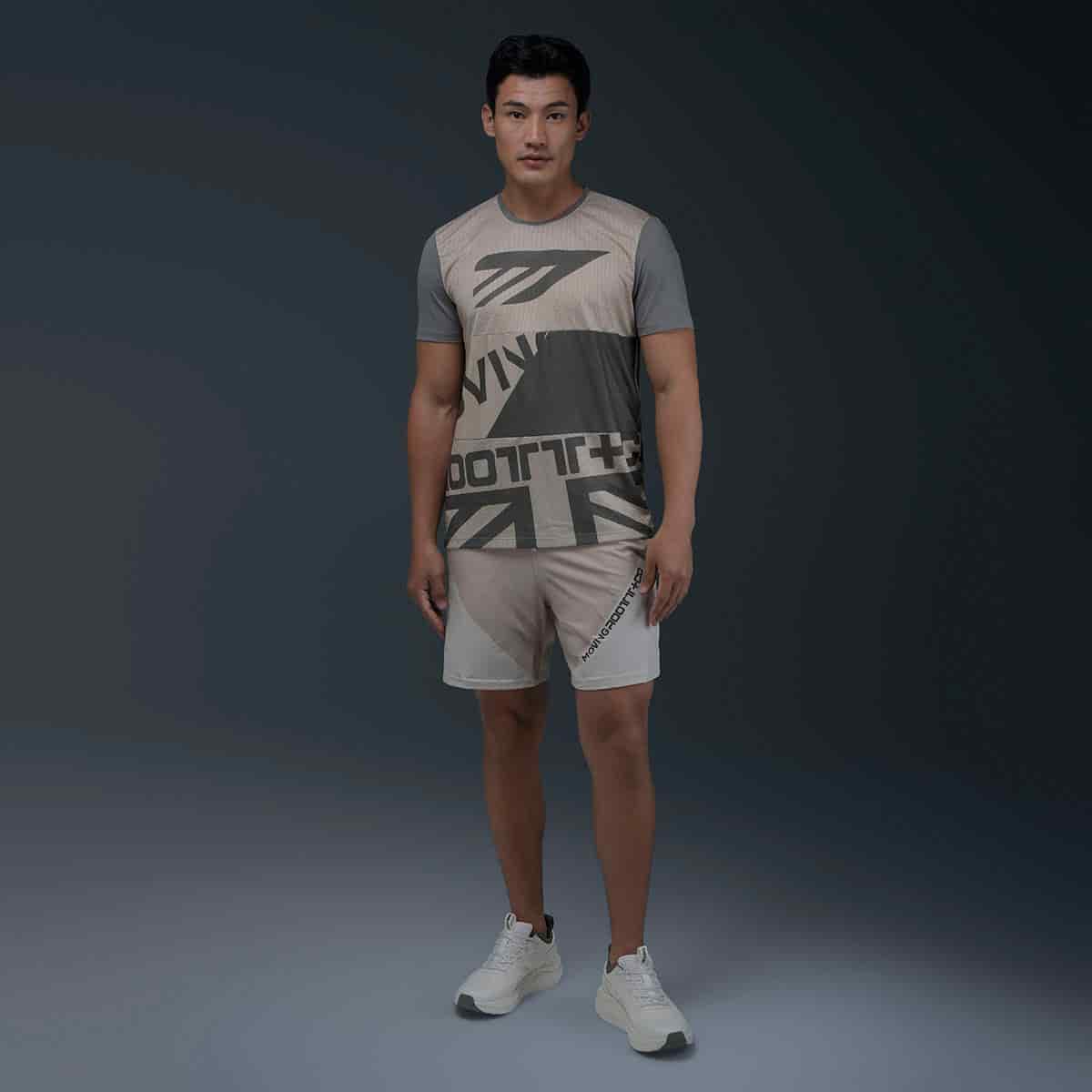 Pantaloneta Deportiva Beige - miniatura 5