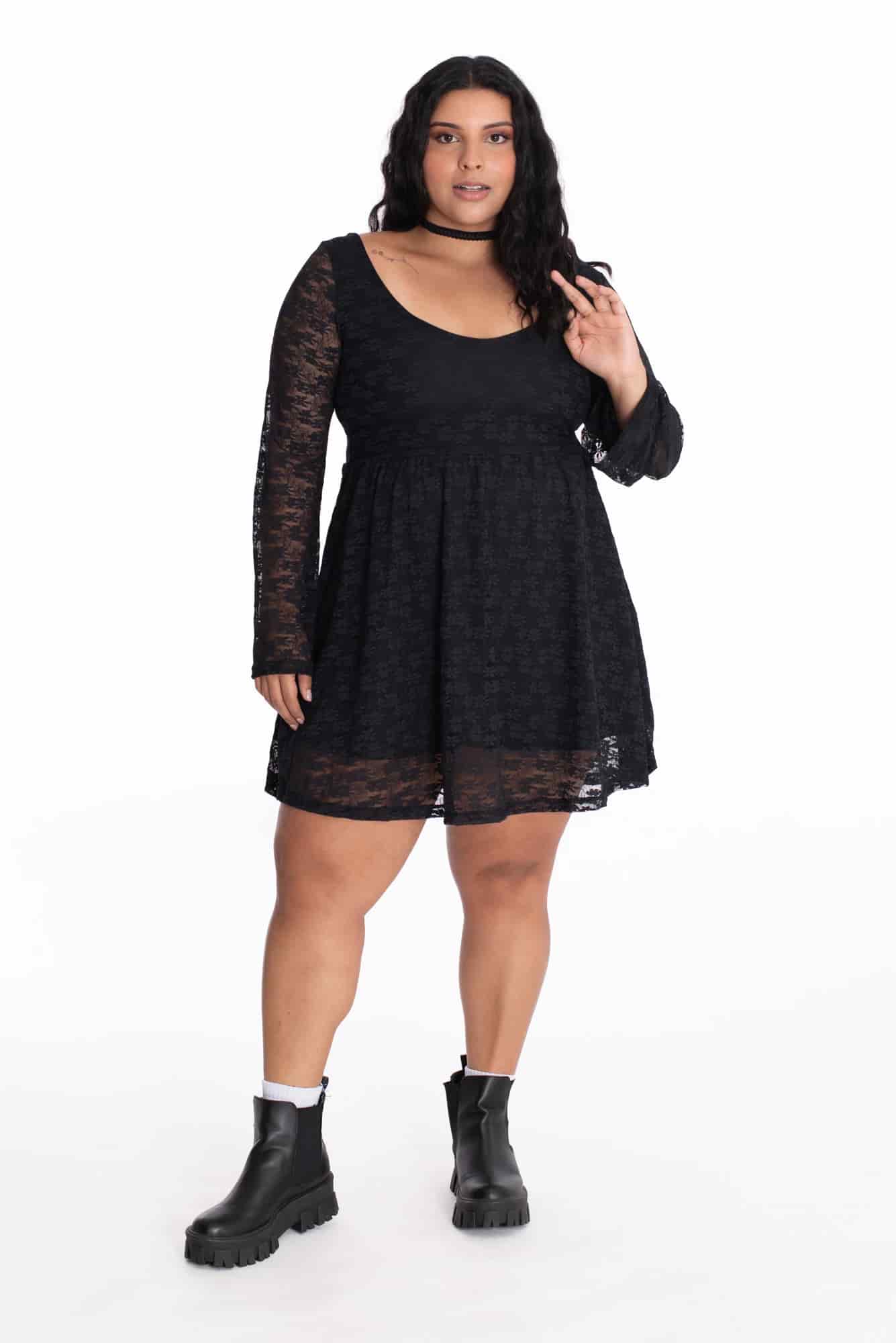 Vestido Florencia Negro - miniatura 12