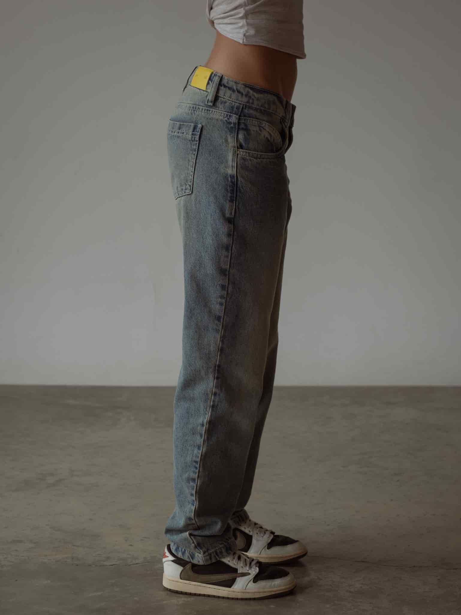 LOW STRAIGHT JEAN - MEDIUM DIRTY BLUE - miniatura 5