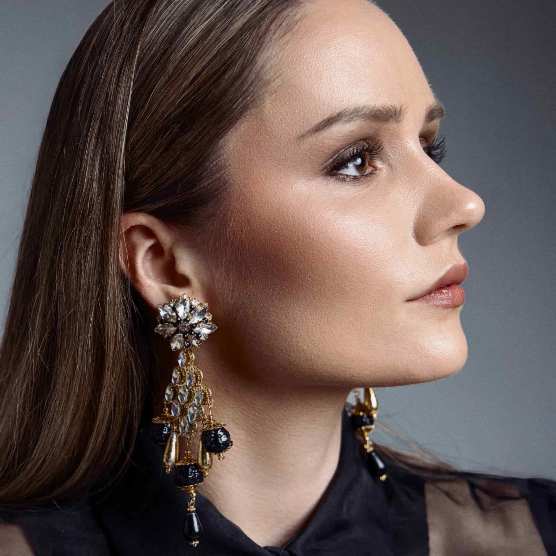 Midnight Cascade Earrings - miniatura 2