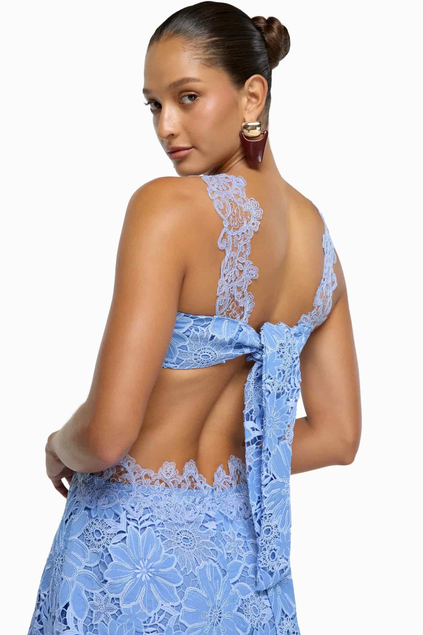 THERESE MINI DRESS BLUE - miniatura 4