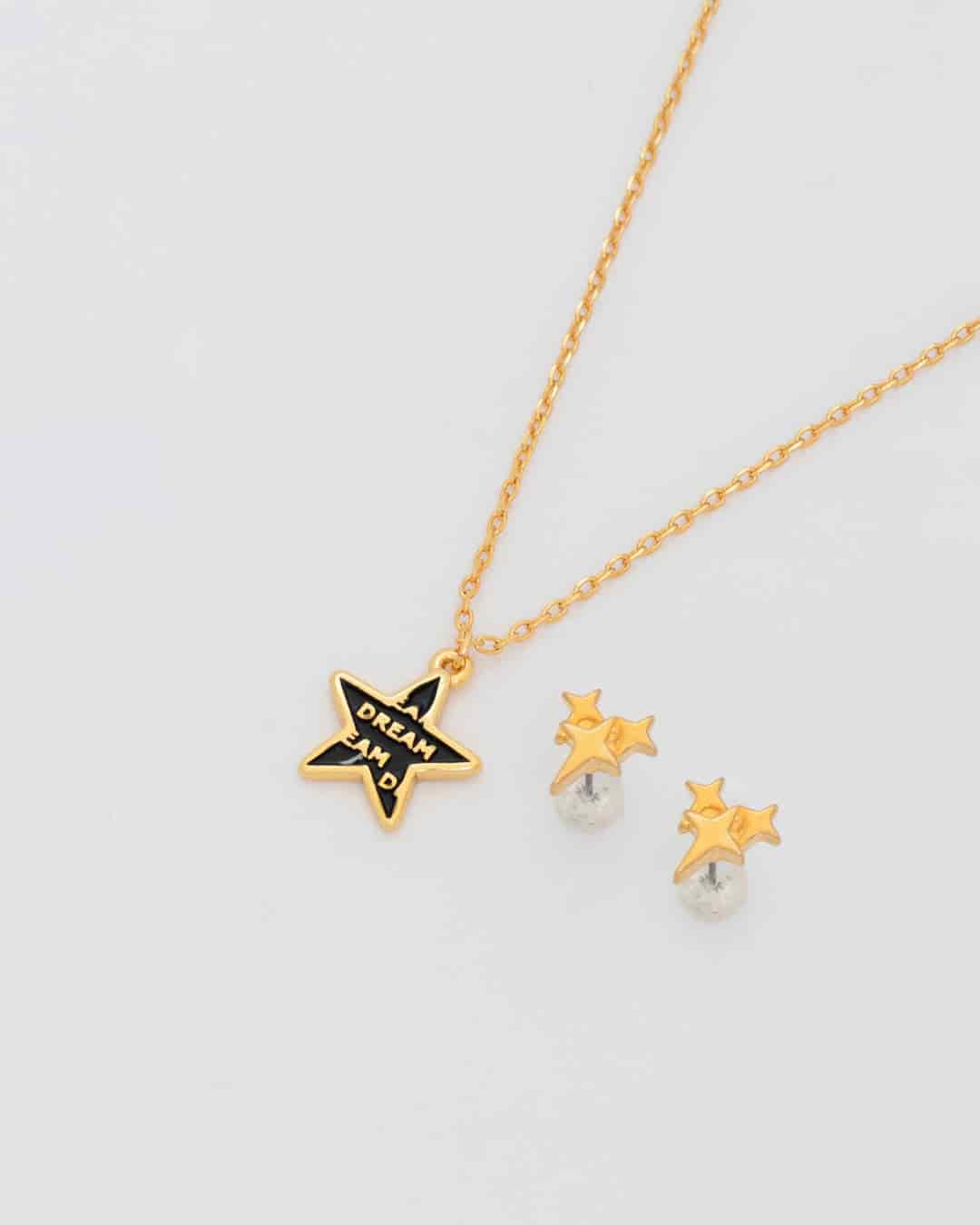 Collar Estrella Letras + Aretes - miniatura 3