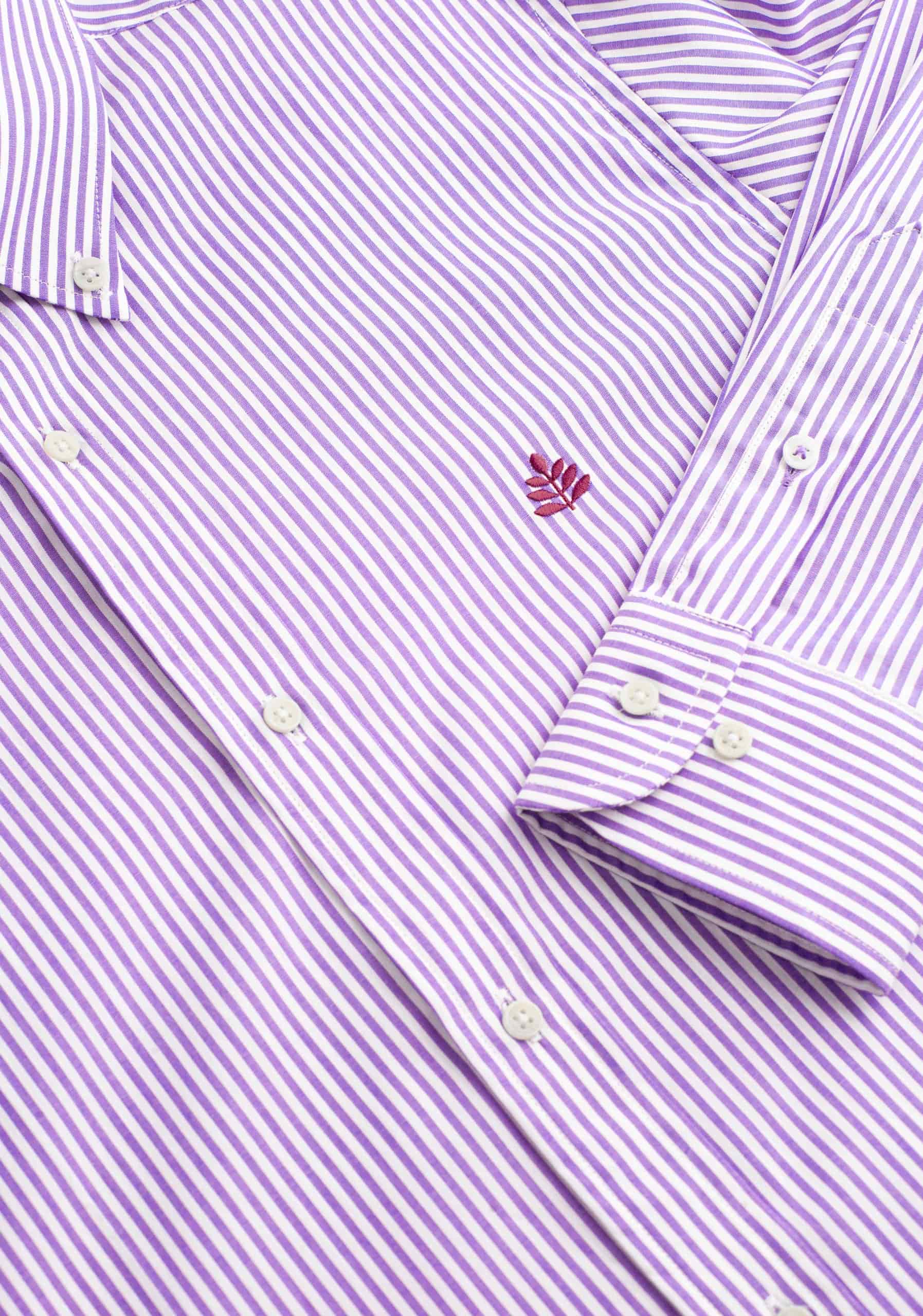Camisa H CBD Rayas L-Vin Lila - miniatura 3