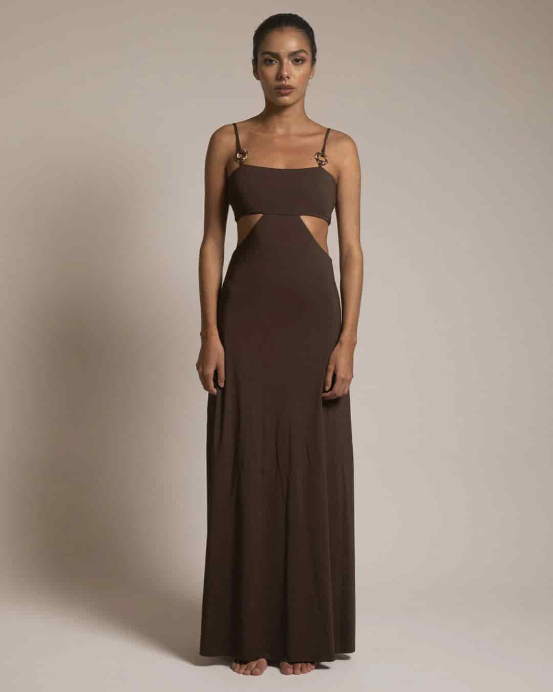 JOHANA DRESS / Café Oscuro - miniatura 1