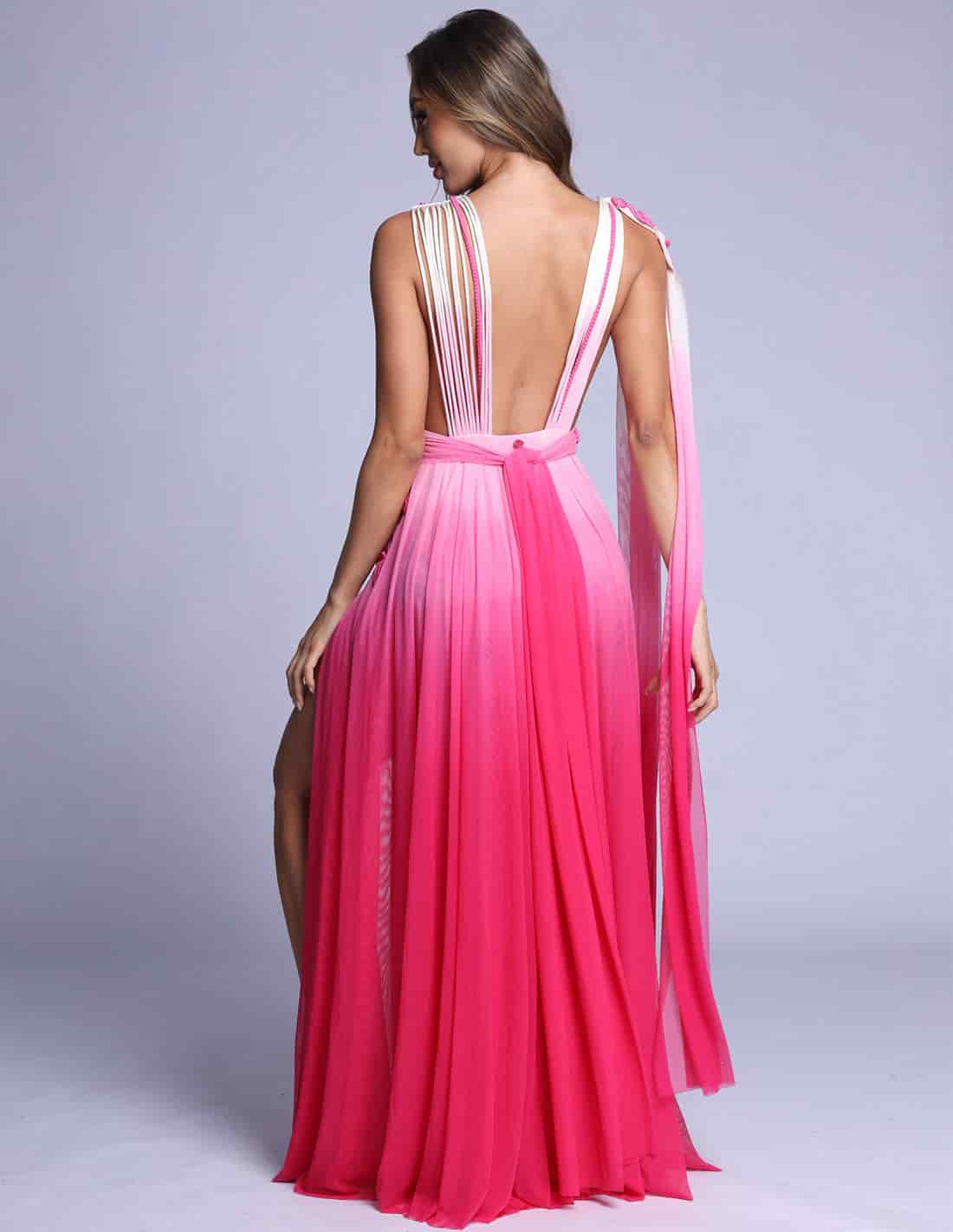 Vestido Copernico Faded Ivory + Pink - miniatura 2