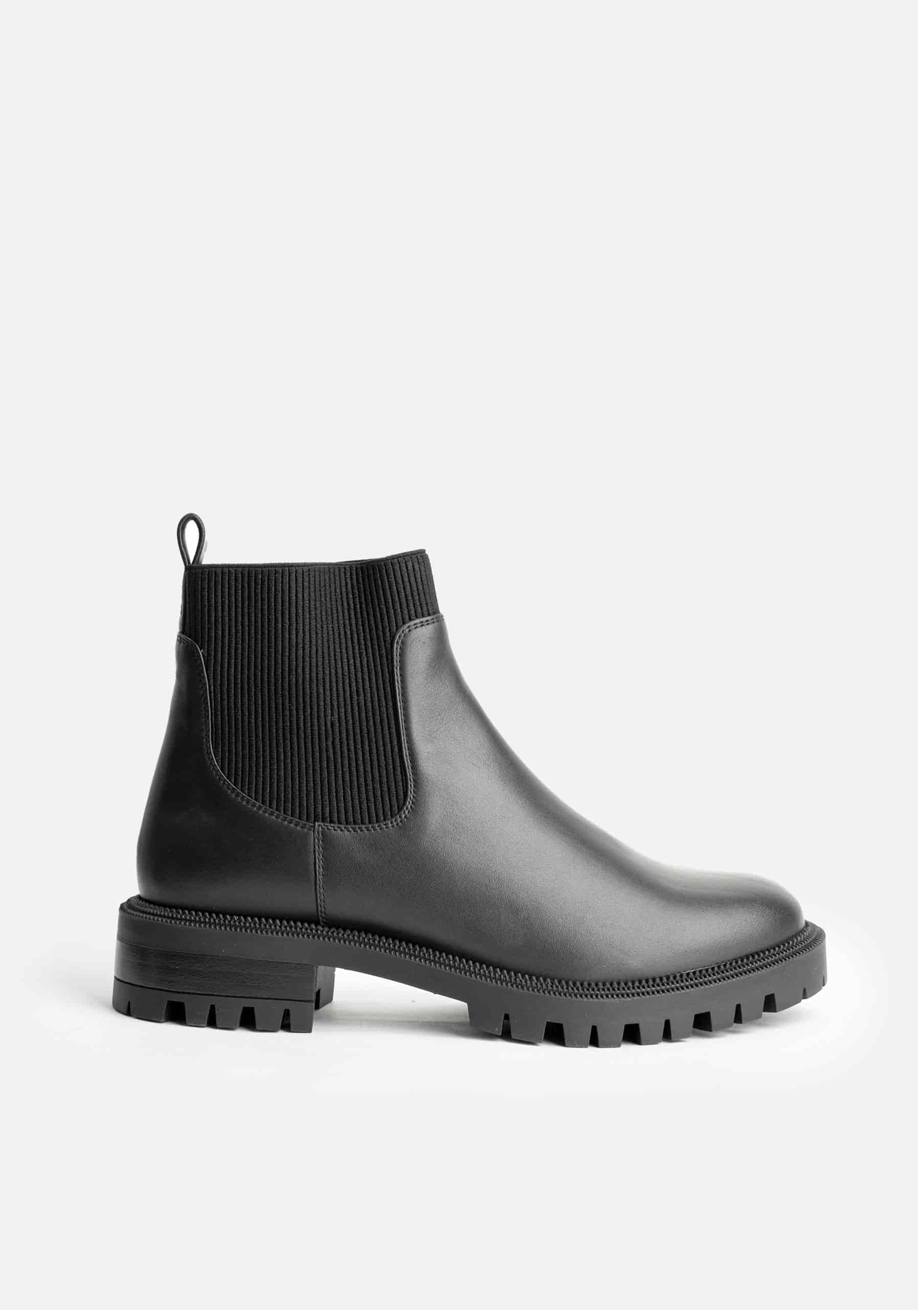 Botas Chelsea Mujer Negro - miniatura 1