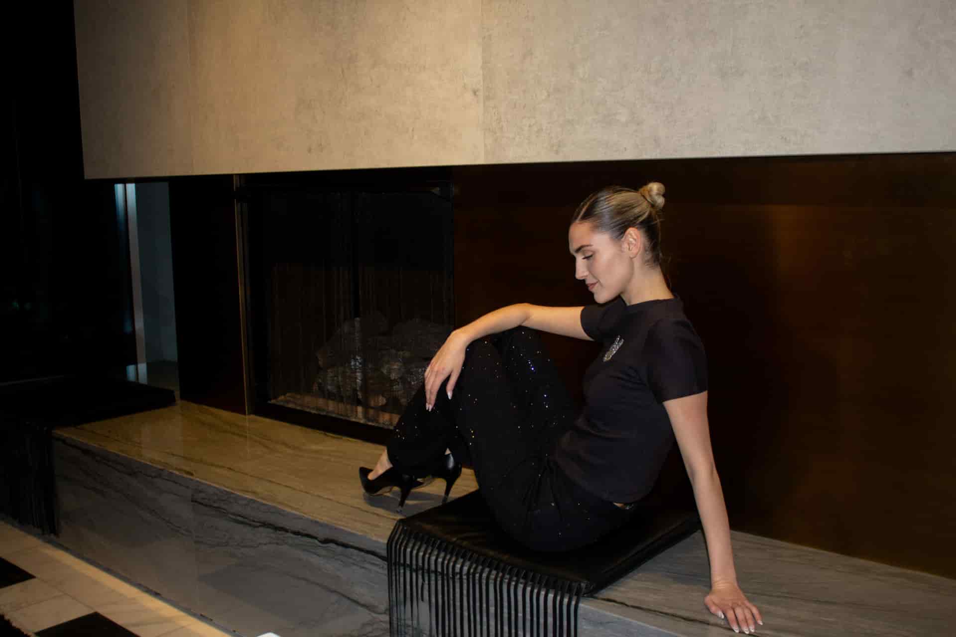Black Sparkling Jeans - miniatura 3