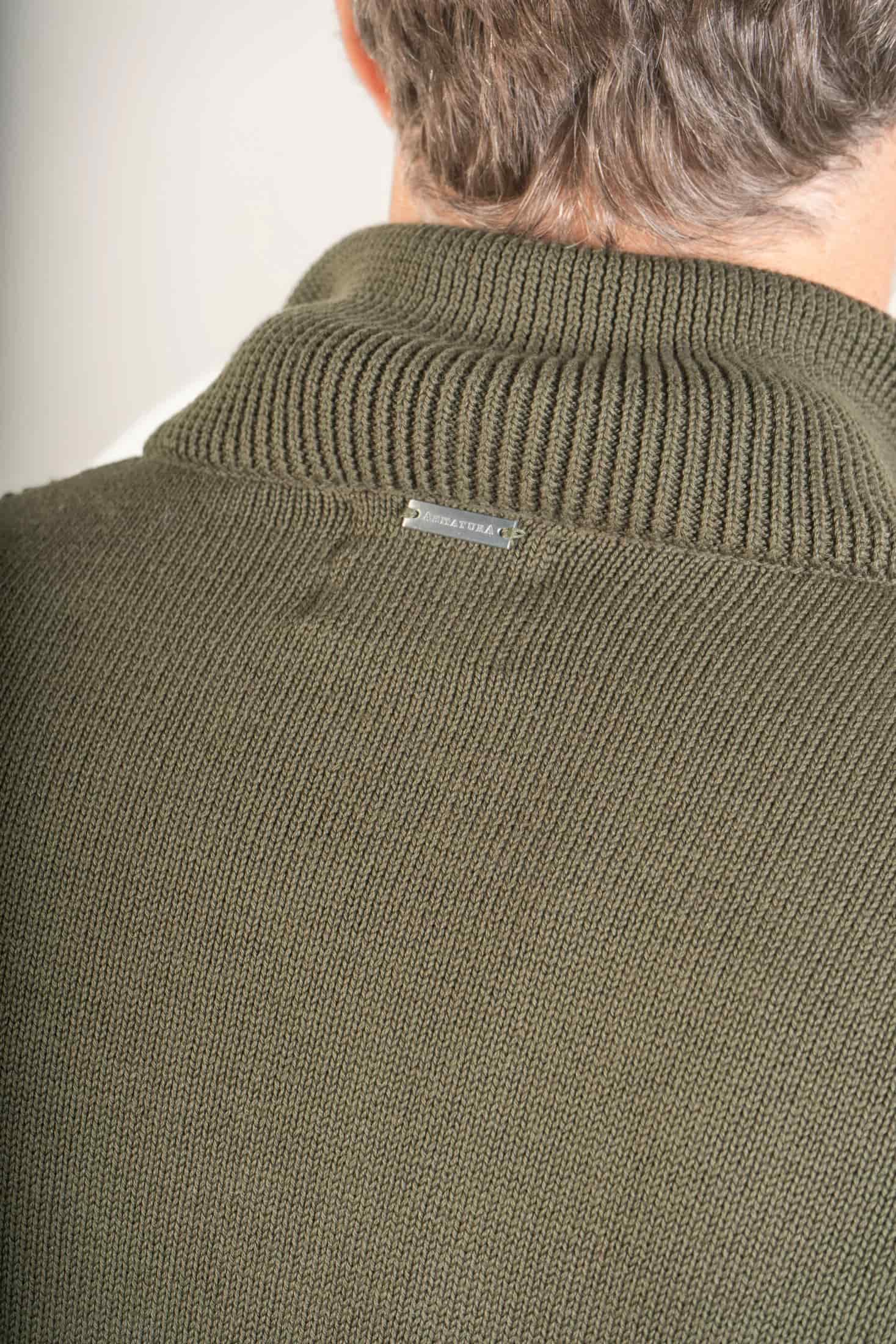 Suéter Halfzip Highland Hombre Verde Militar - miniatura 8