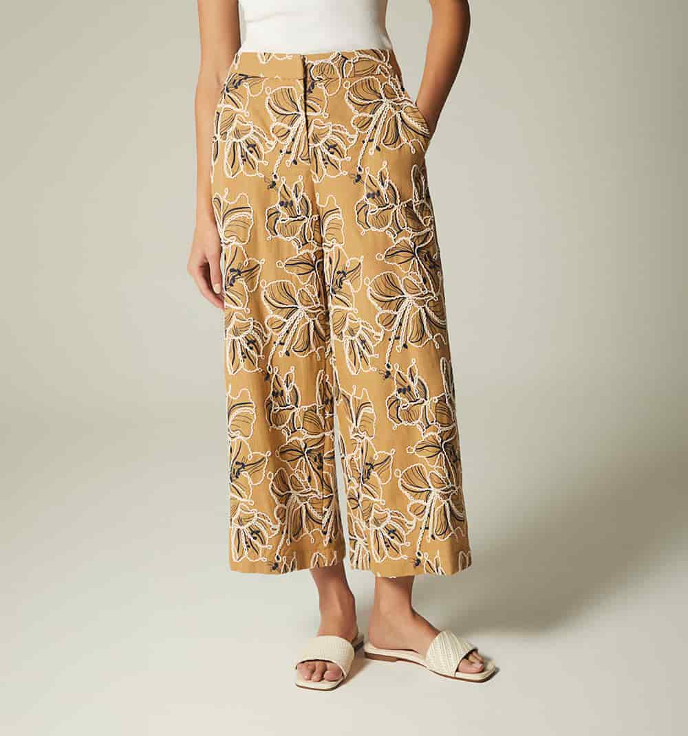 Pantalon culotte tiro alto - miniatura 2