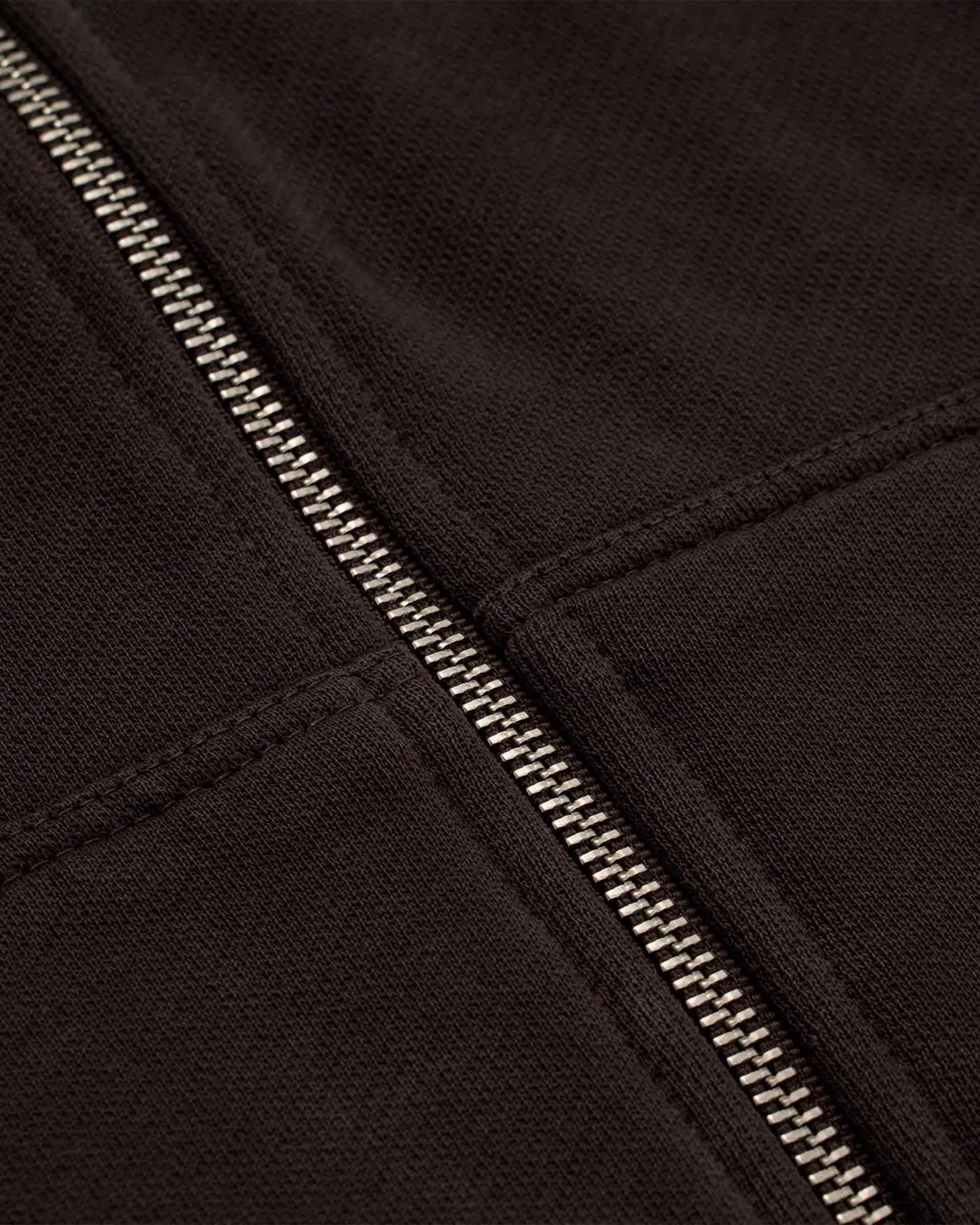 Zip Hoodie Oversized Básico V4 - Café Chocolate - miniatura 5