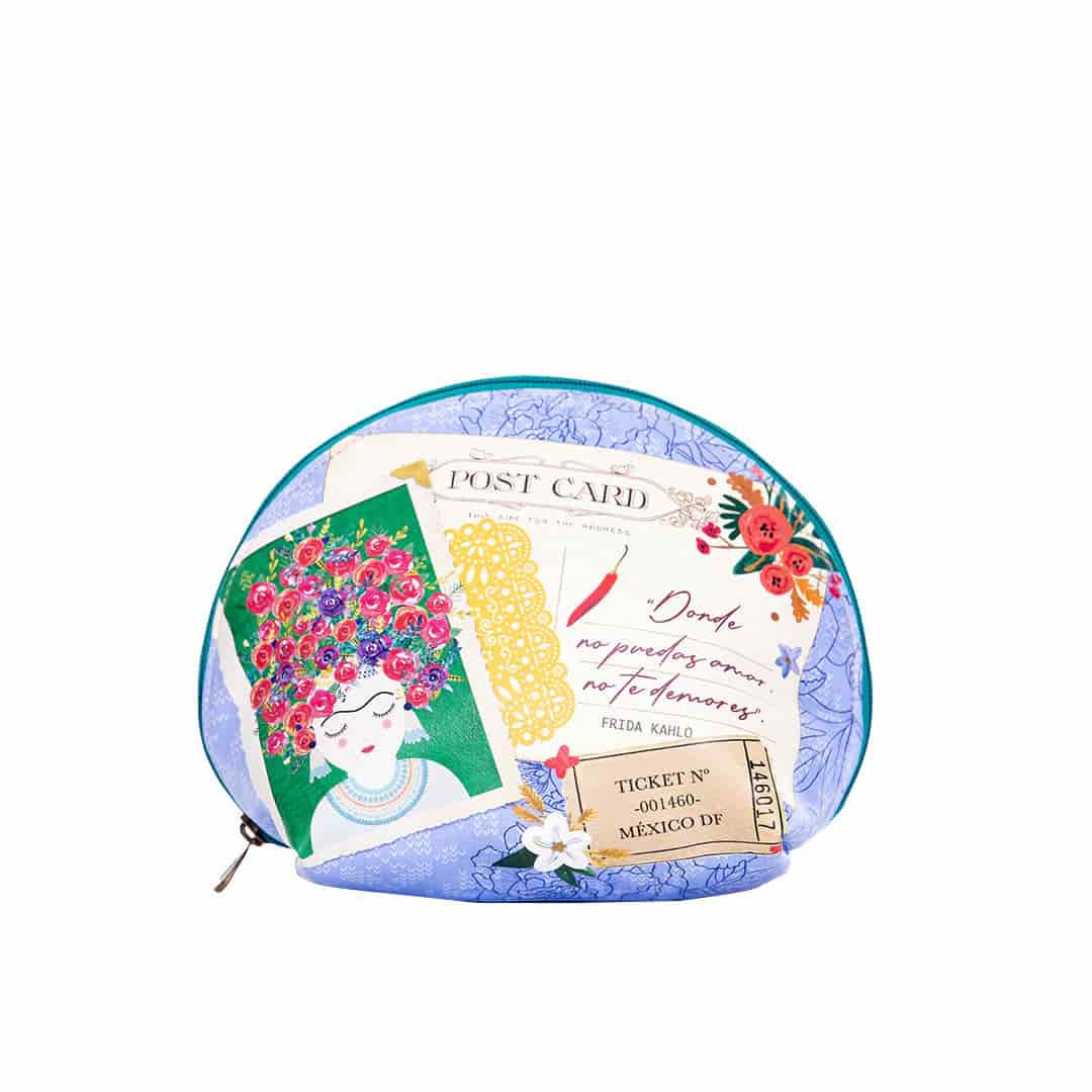 Cosmetiquera Para Mujer Dublín Con Estampado Y Pulsera Viva La Vida - miniatura 1