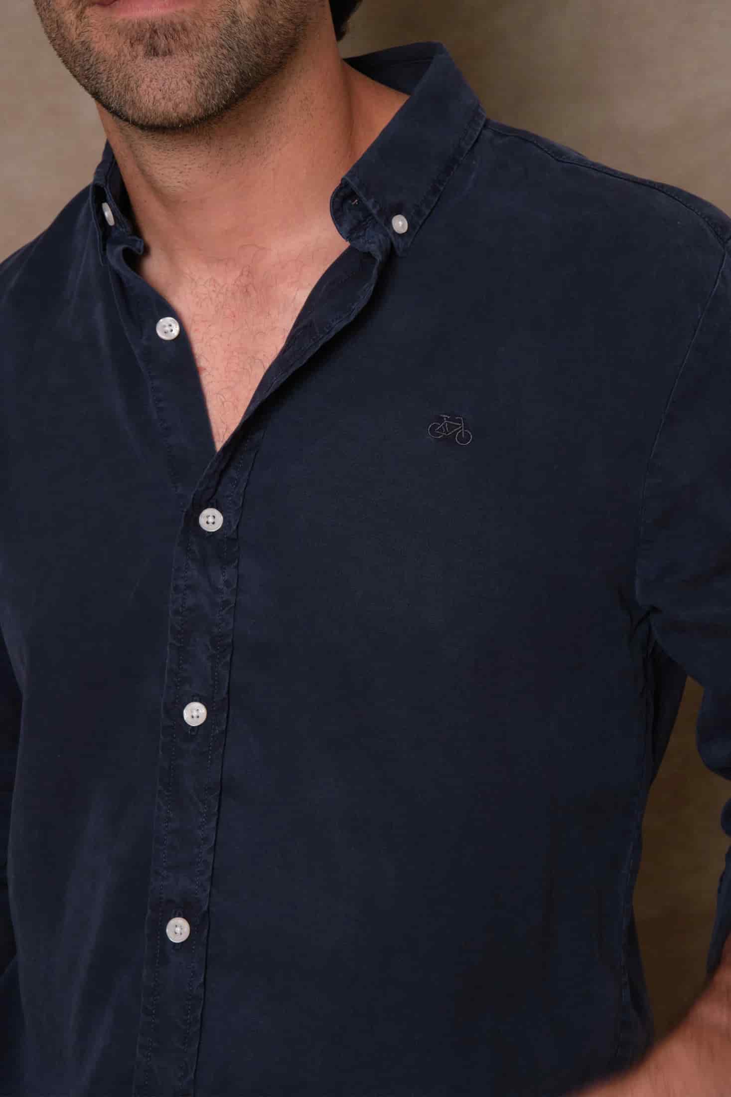 CAMISA LYOCELL NP DARK BLUE - miniatura 2