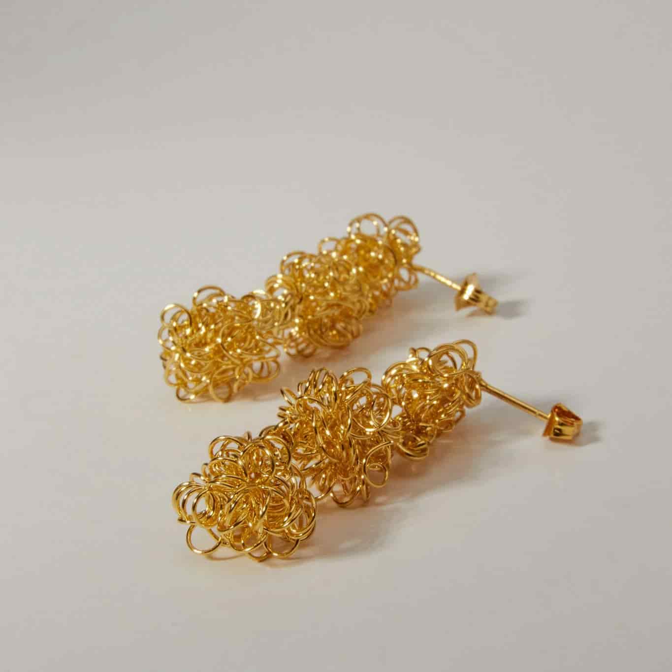 Golden Blossoms Earrings - miniatura 2