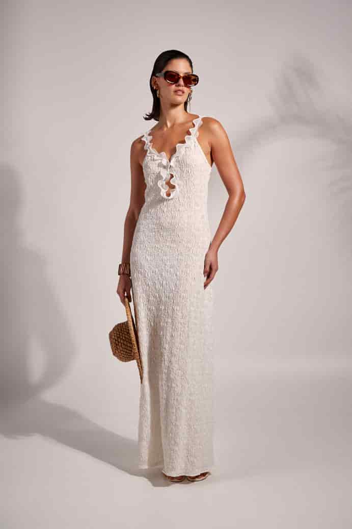 MAEA MAXI DRESS WHITE - miniatura 1