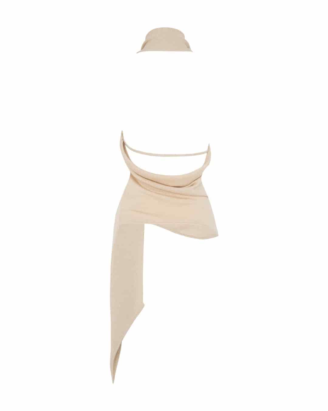 Top Afrodita Beige-Dorado - miniatura 5