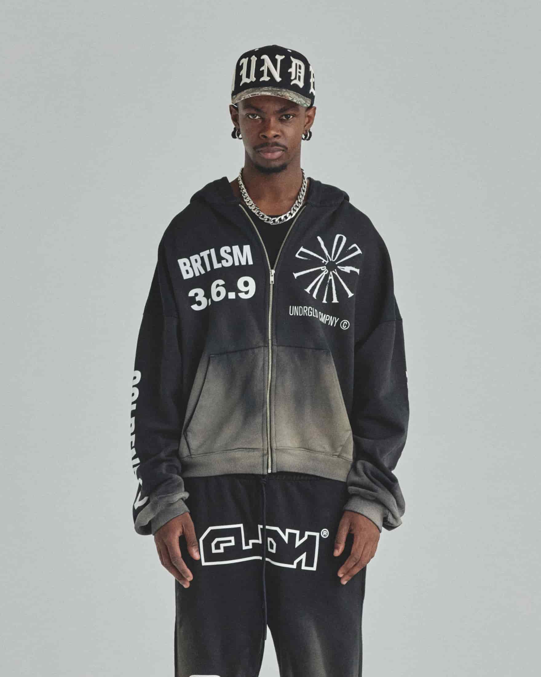 Spring Pray 4 Love Zip Up Boxy Fit Hoodie Sandblast Gray Flame - miniatura 2
