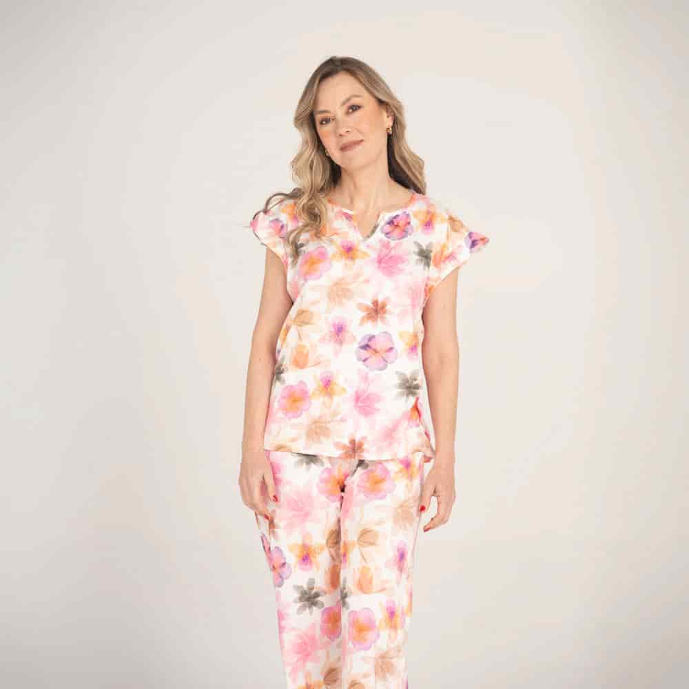 Conjunto de pijama pantalón largo Óleo. - miniatura 2
