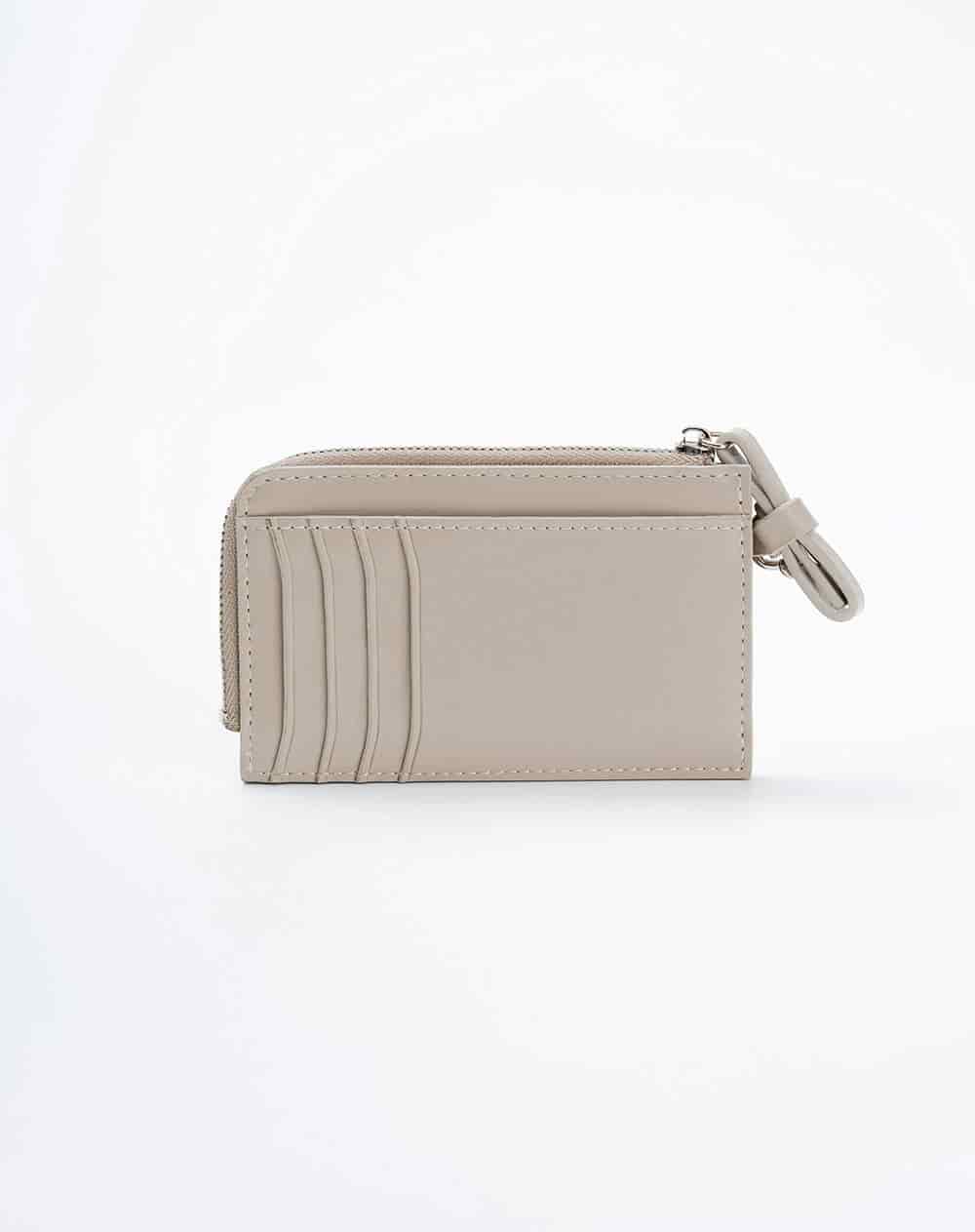 Billetera portadocum tos taupe mujer - miniatura 1