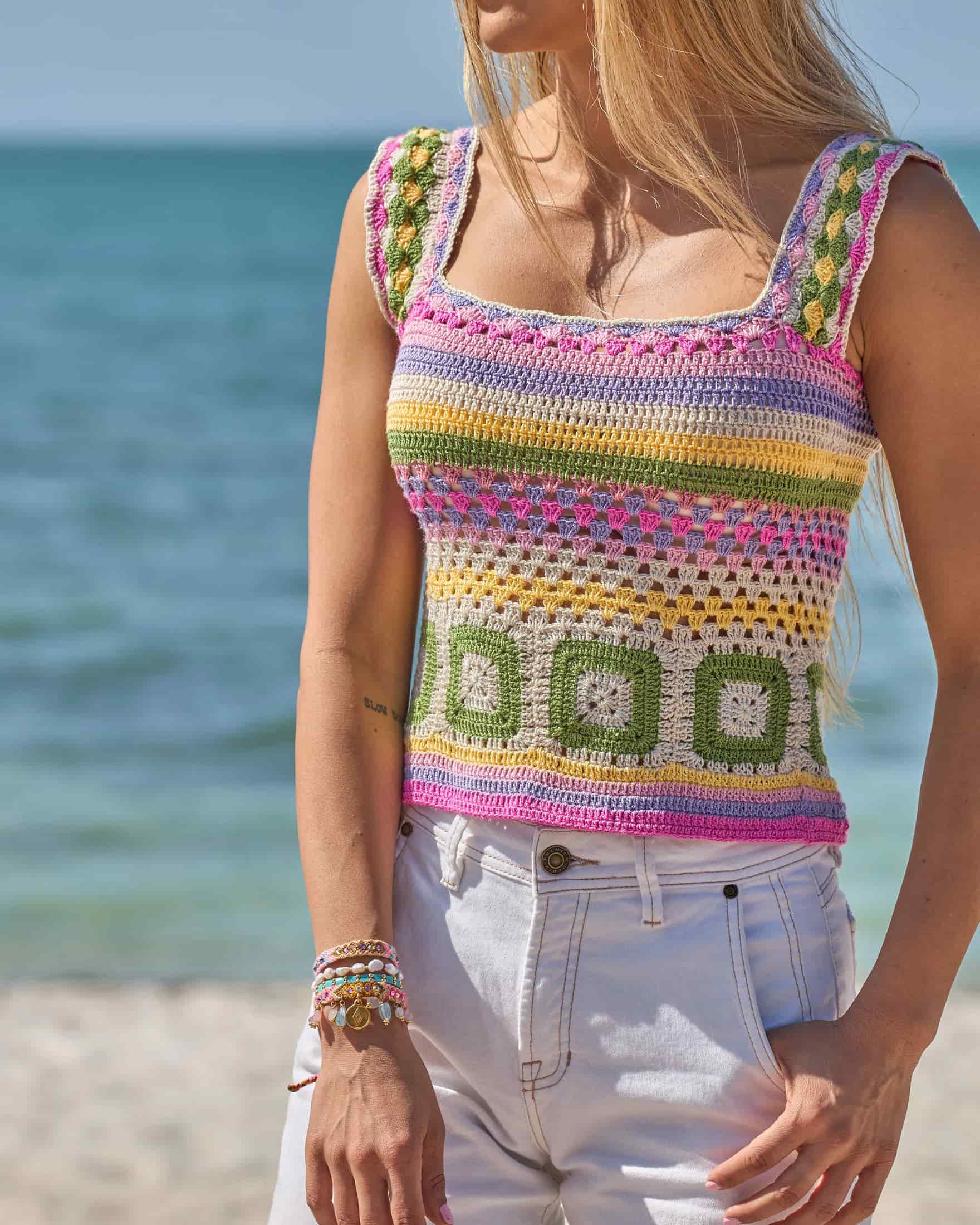 Crochet Knitted Top - Limón - miniatura 8