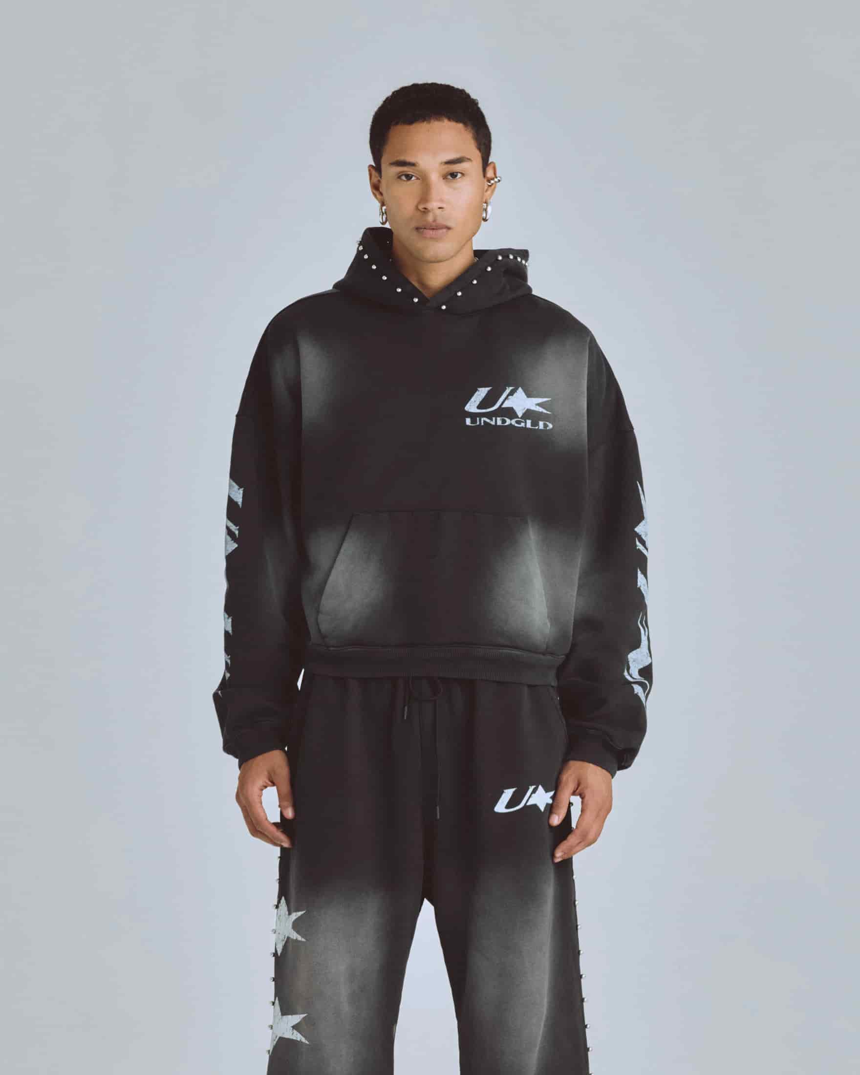 Agnus Dei U Star Boxy Fit Hoodie Smokey Black - miniatura 2