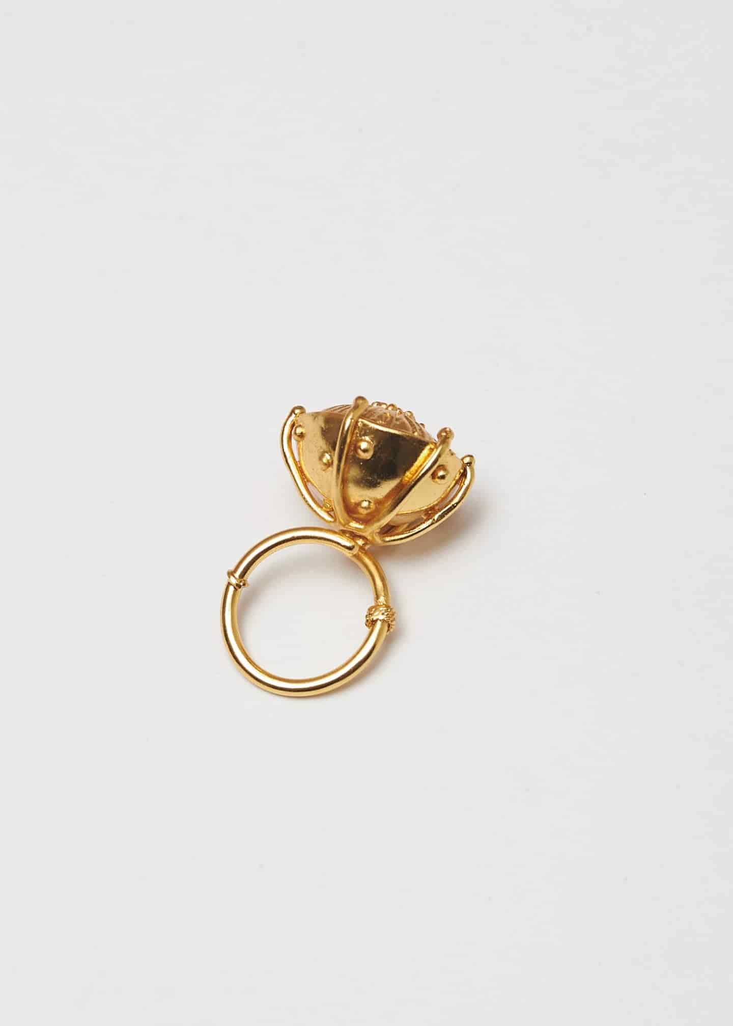 Anillo Sombrerito maxi dorado - miniatura 3