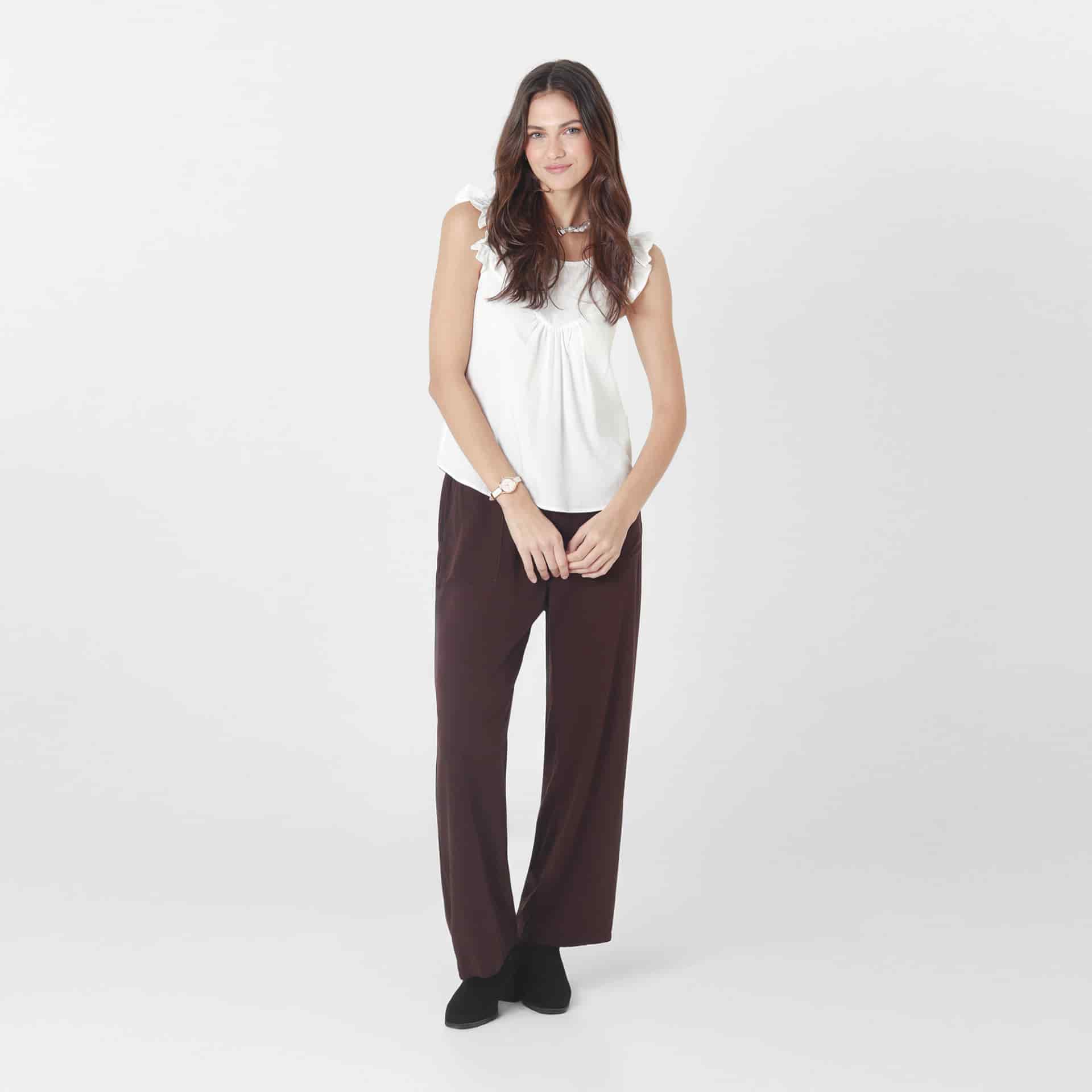 Blusa Cuello Redondo Manga Sisa - miniatura 6