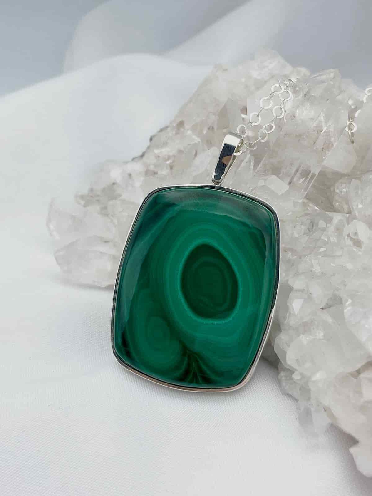 Dije Malaquita Rectangular - miniatura 2