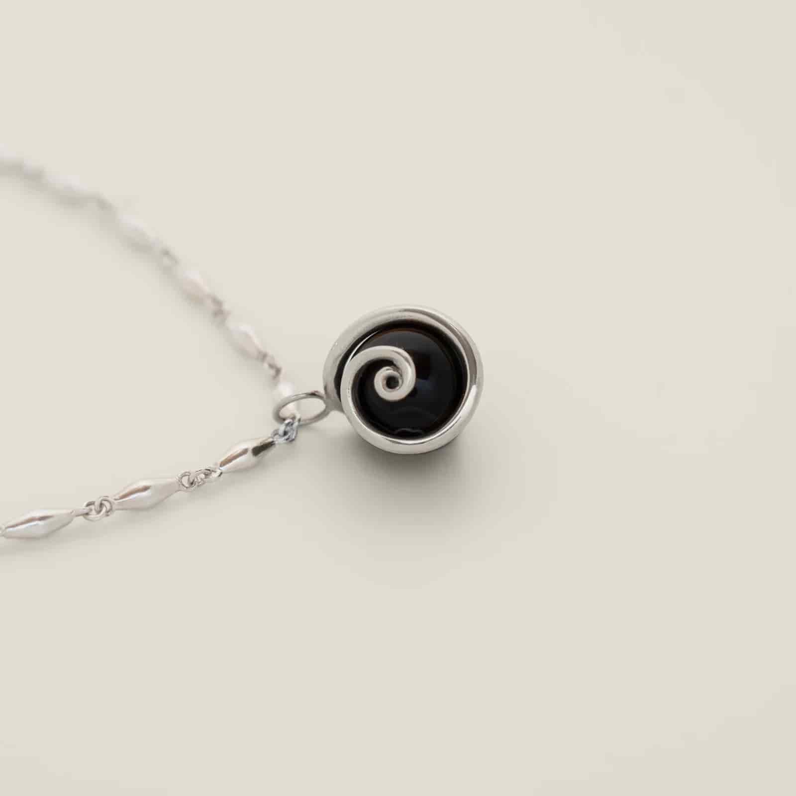 Ummu Onyx Pendant Silver - miniatura 1