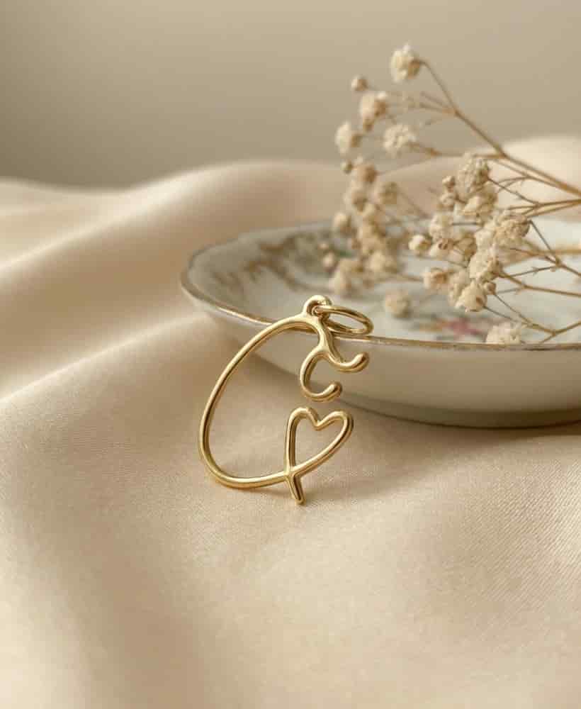 Dije Letra Oro 18k - miniatura 2