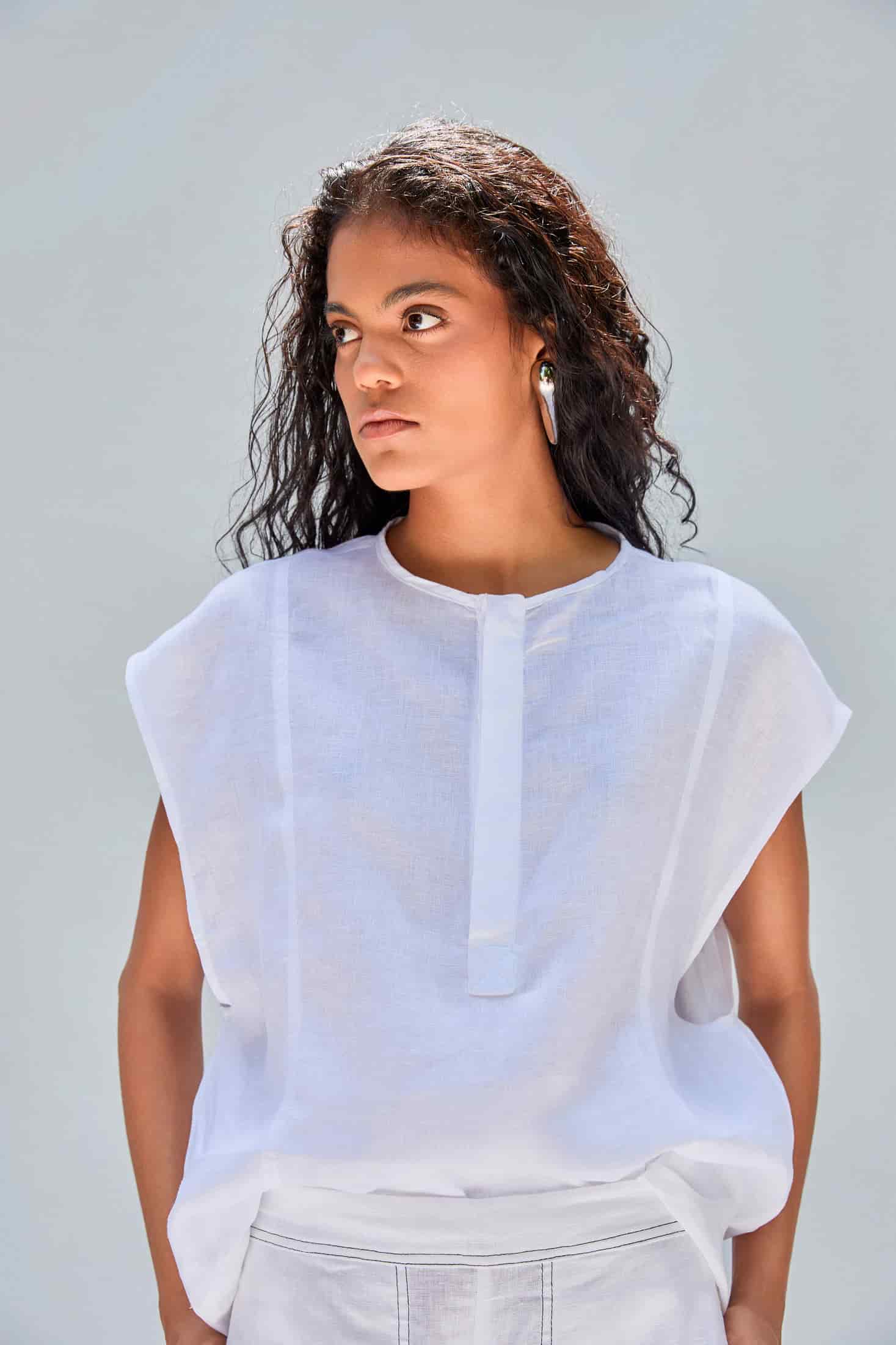JOSE TOP UNISEX WHITE - miniatura 1