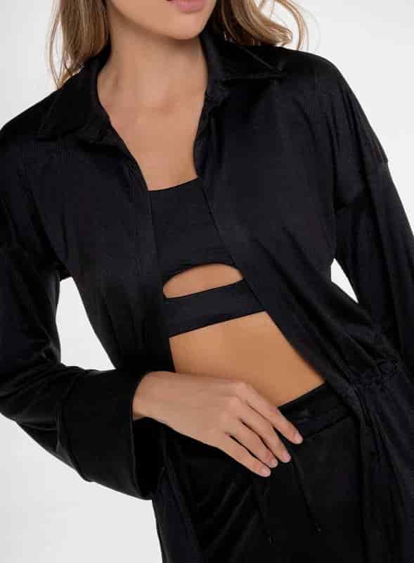 Camisa casual en tela rib - PRECIO ESPECIAL - miniatura 6