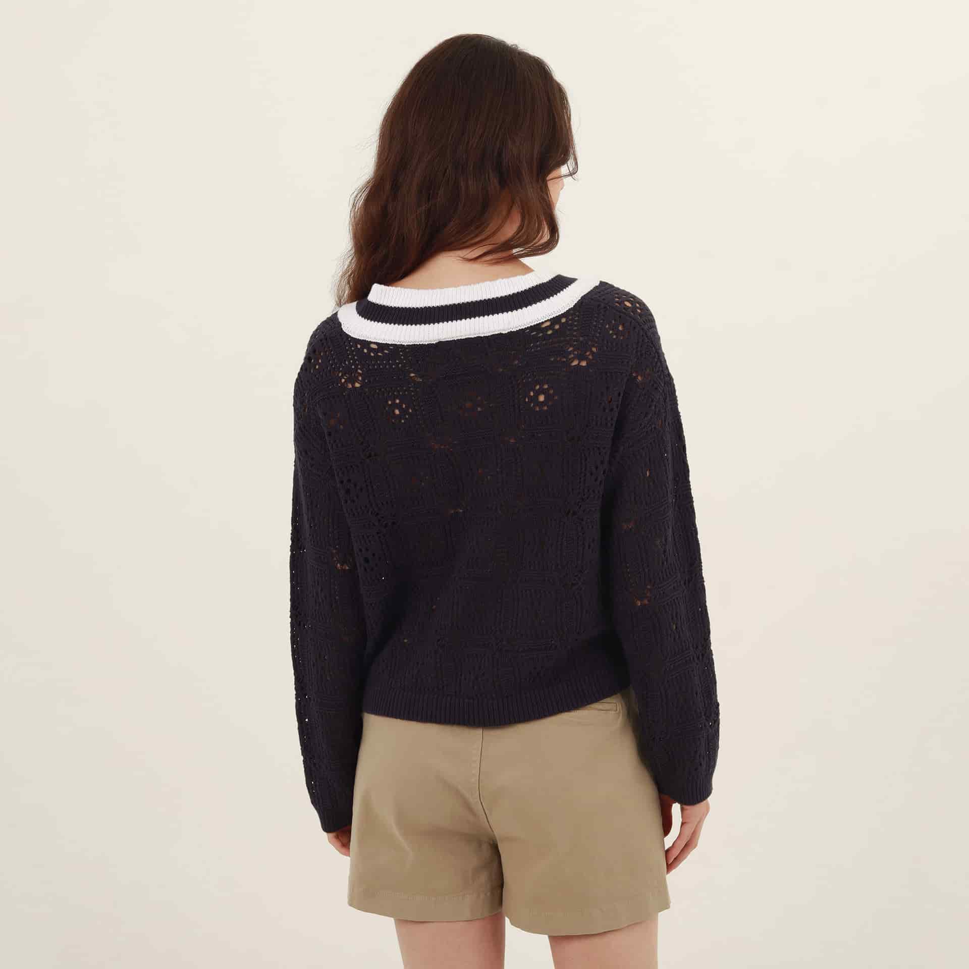 Sweater Cuello V Manga Larga - miniatura 6