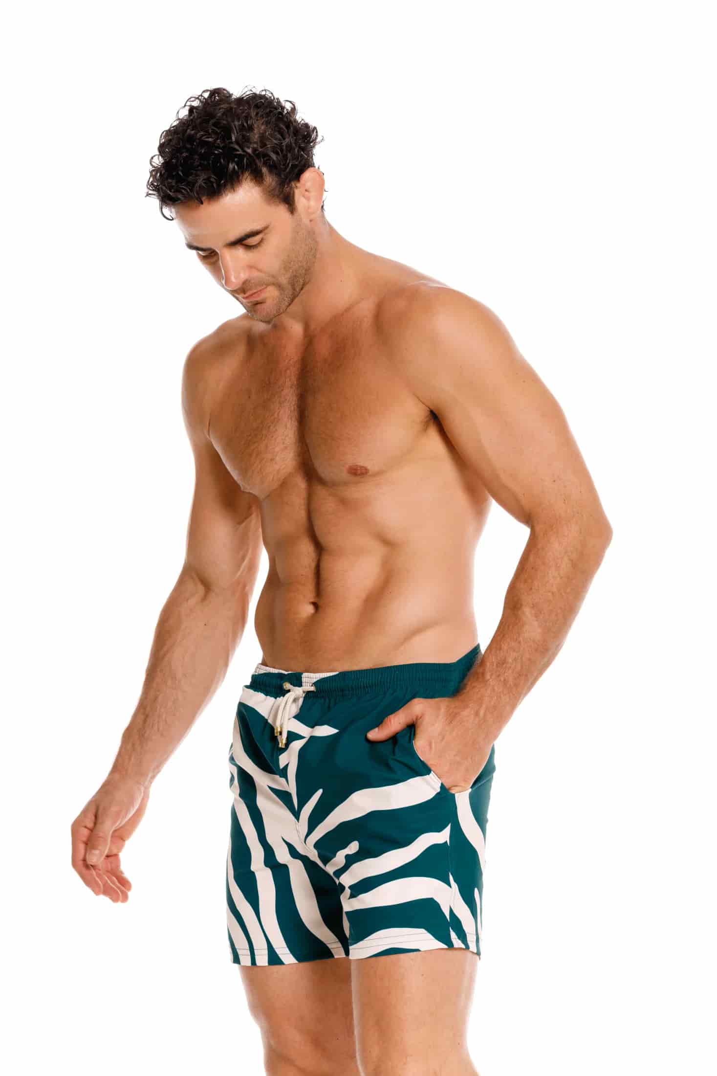 Pantaloneta Hombre Coral Verde - miniatura 5
