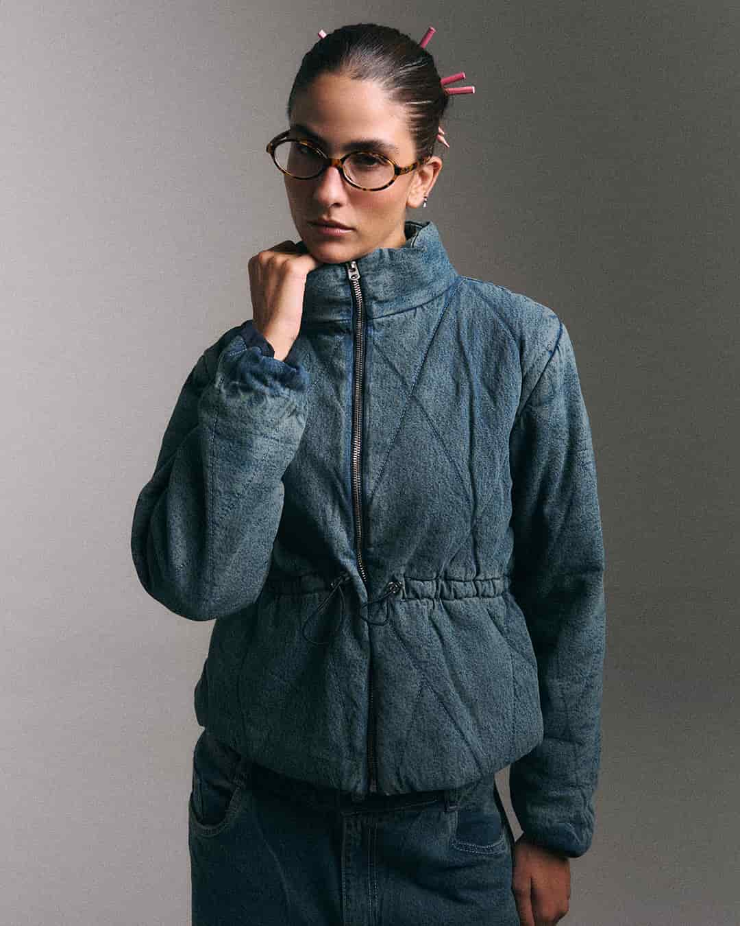 Chaqueta denim simetría - miniatura 1