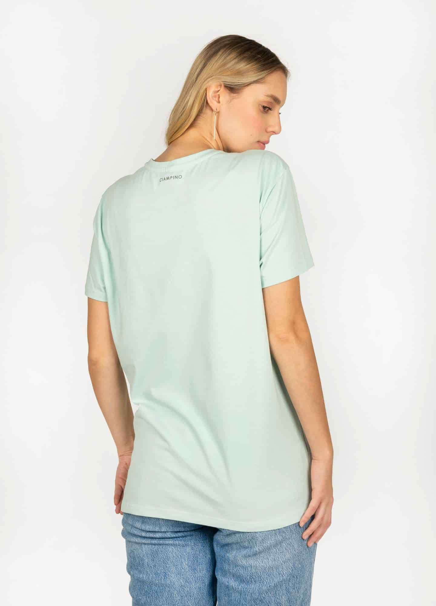 Basic Perezoso Camiseta Regular – Celeste - miniatura 2