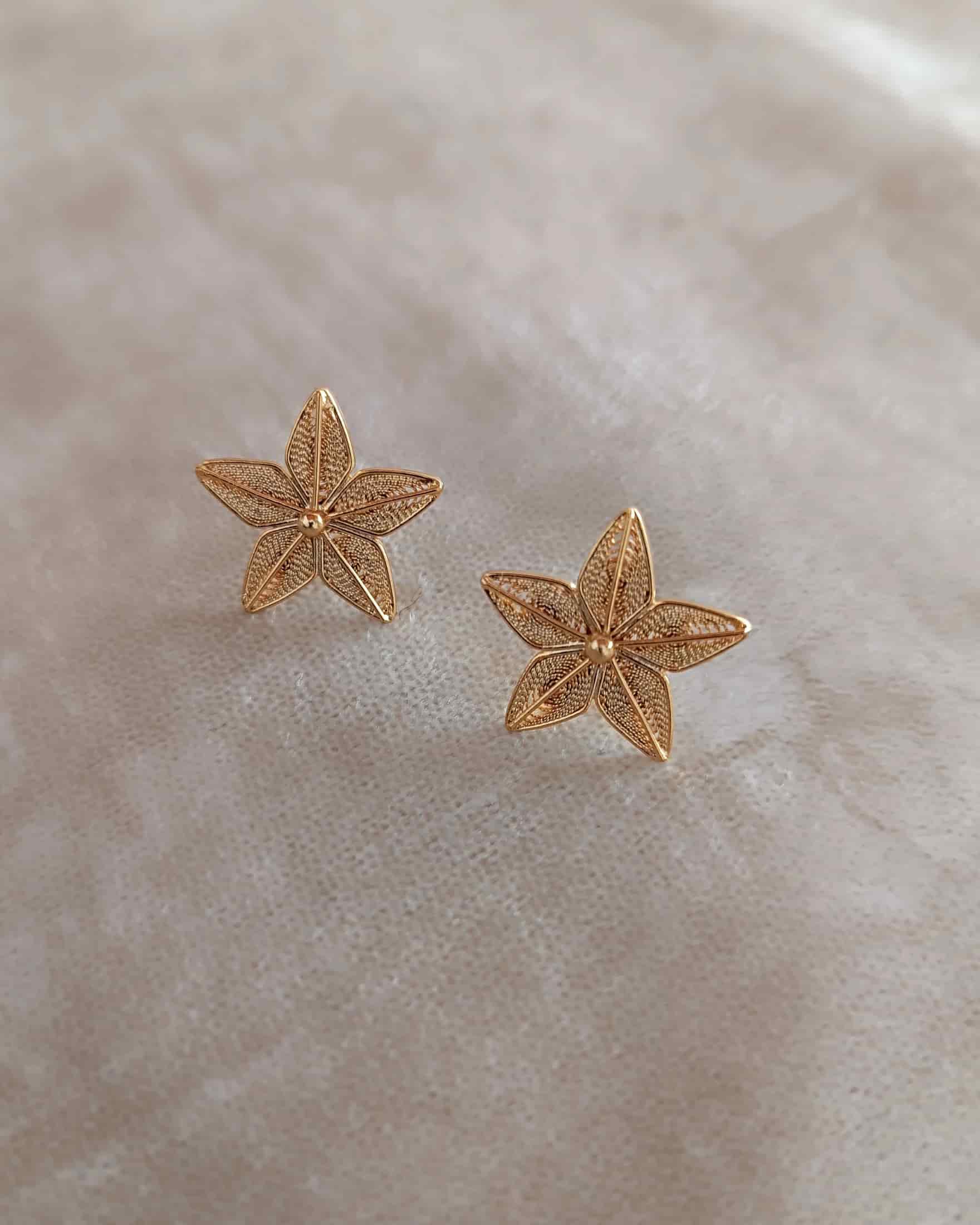Aretes Estrella en filigrana - miniatura 4