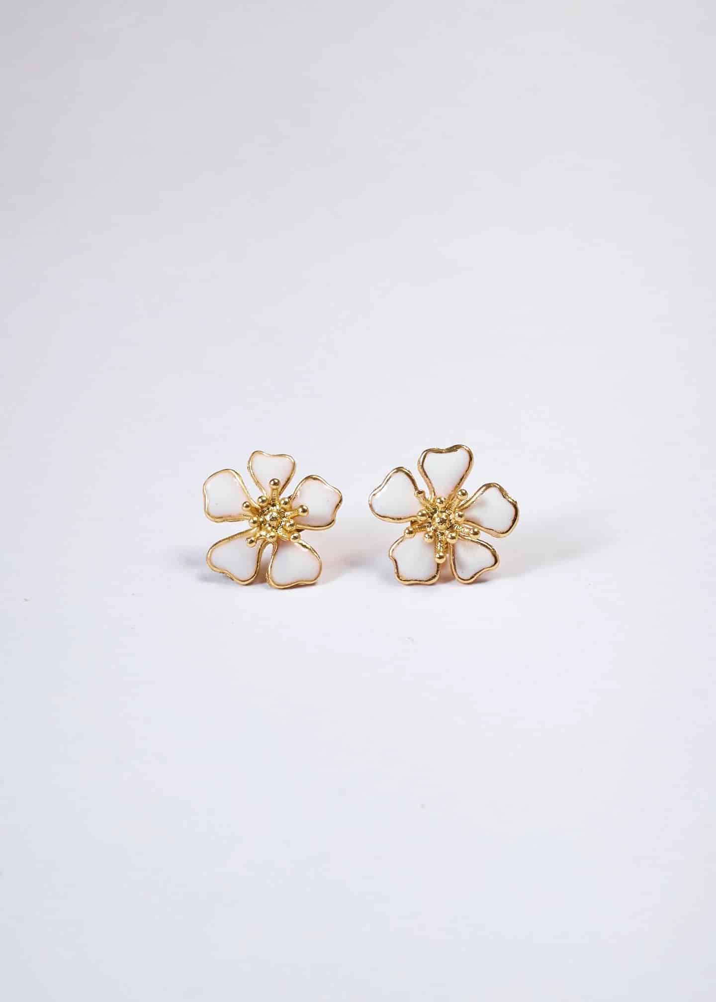 Aretes Aurora Mini Blanco - miniatura 1