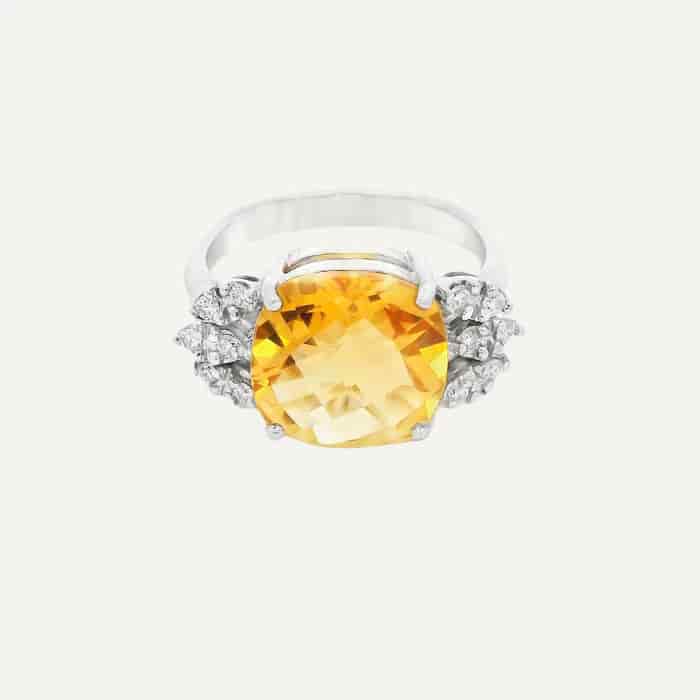 Anillo Citrine Feather - miniatura 2