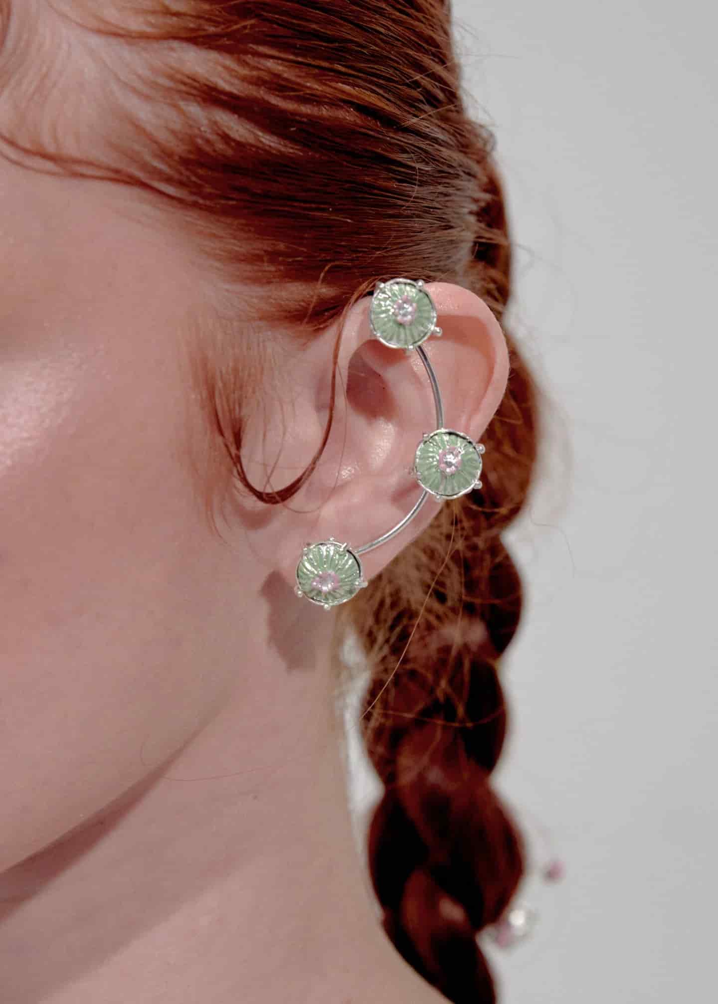 Earcuff sombreritos maxi plata - miniatura 2