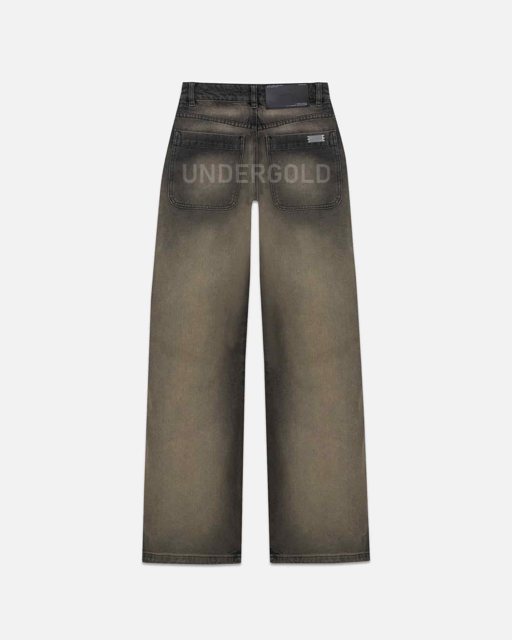 W Line Basic Wide Jeans Dirty Black - miniatura 1