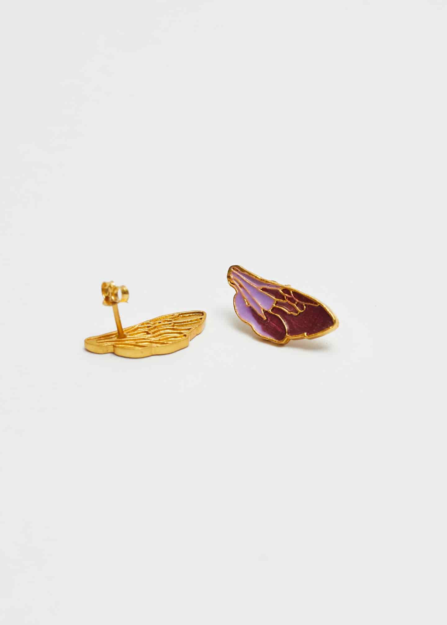 Aretes Wing Ultravioleta - miniatura 1
