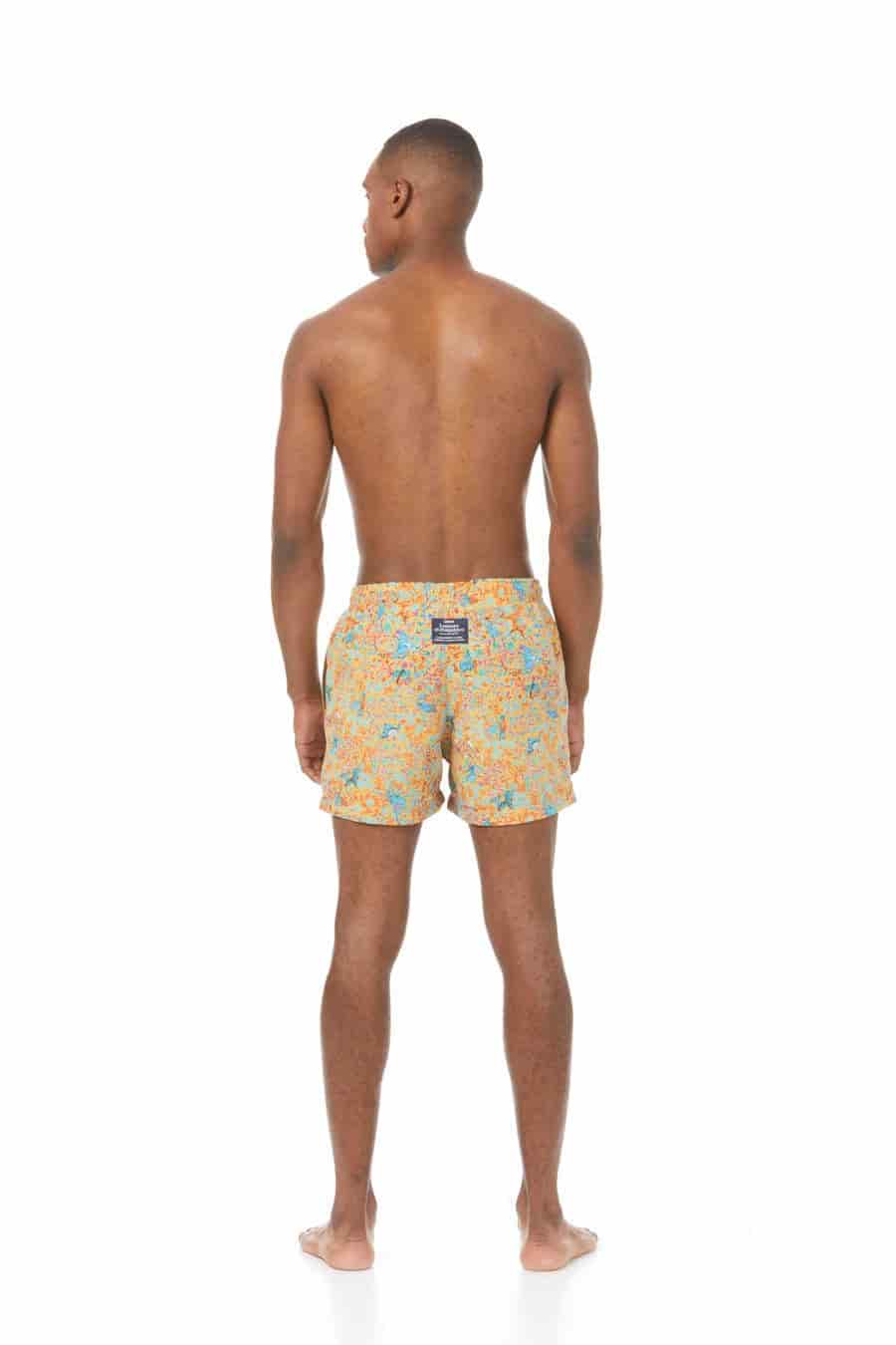 Men's swim trunk lorenzo yellow - miniatura 3